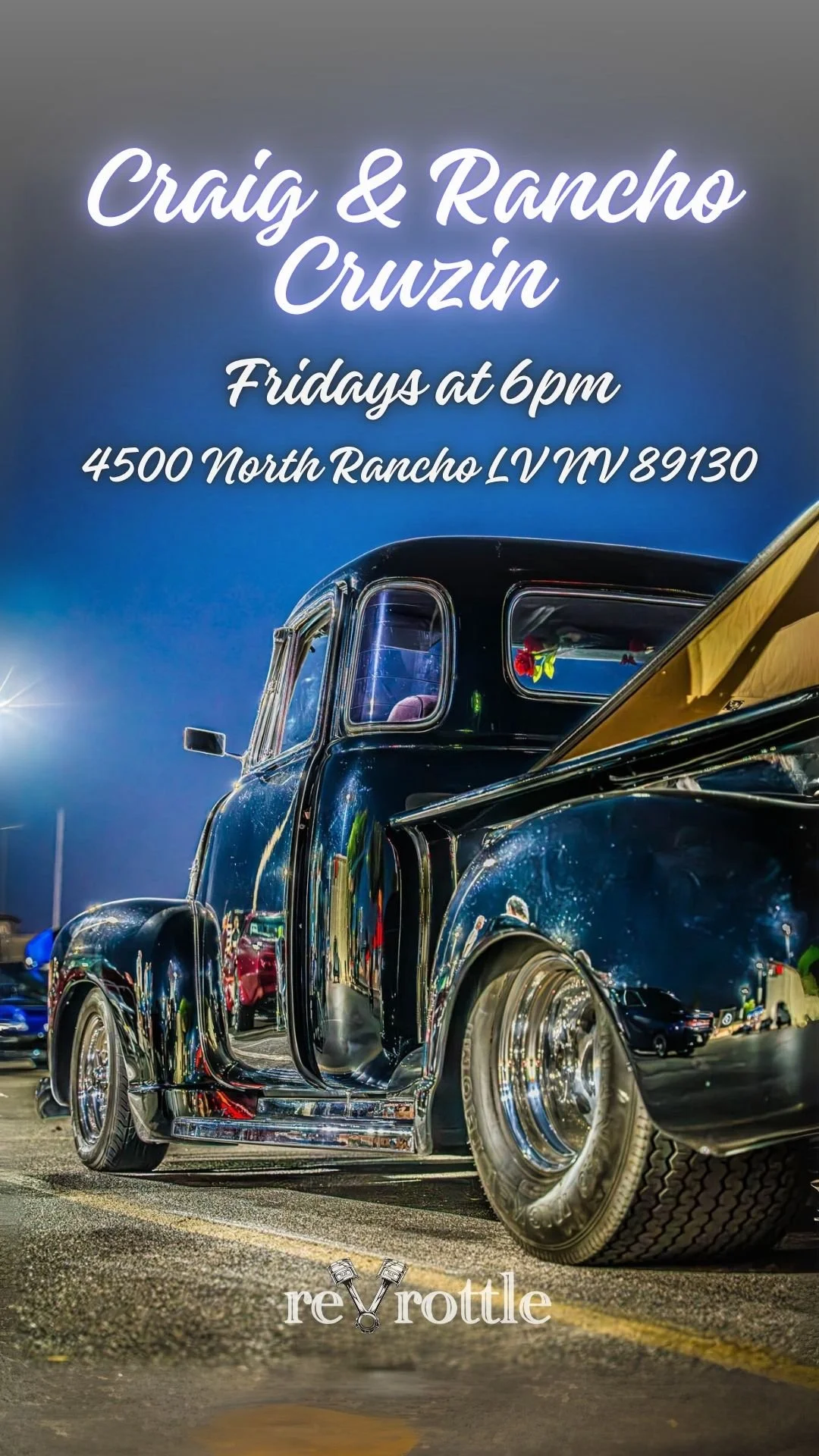 Craig and Rancho Cruzin at Boulevard Home Las Vegas Car Meet june 26th 2026