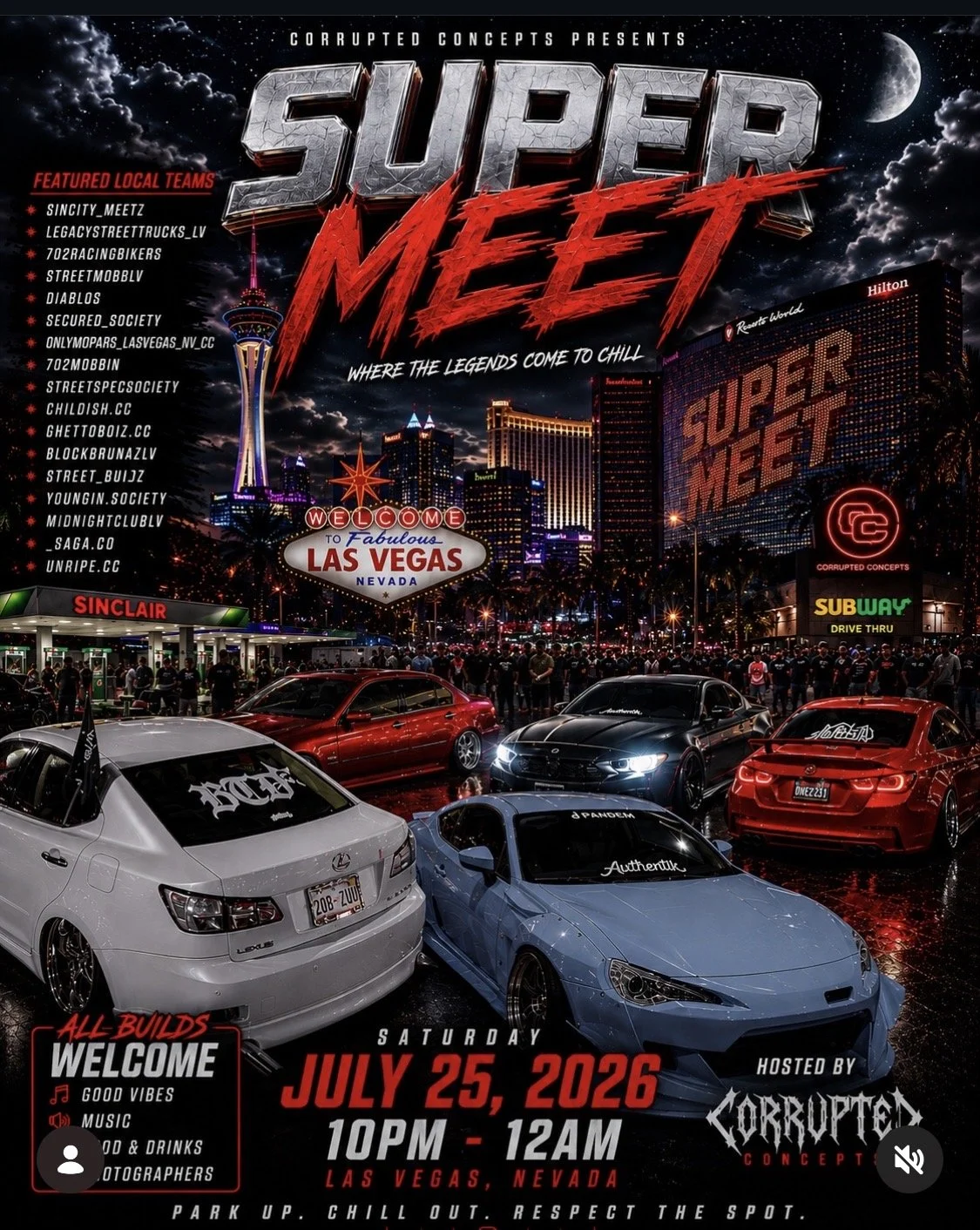 Super Meet Corrupted Concepts july 25th 2026