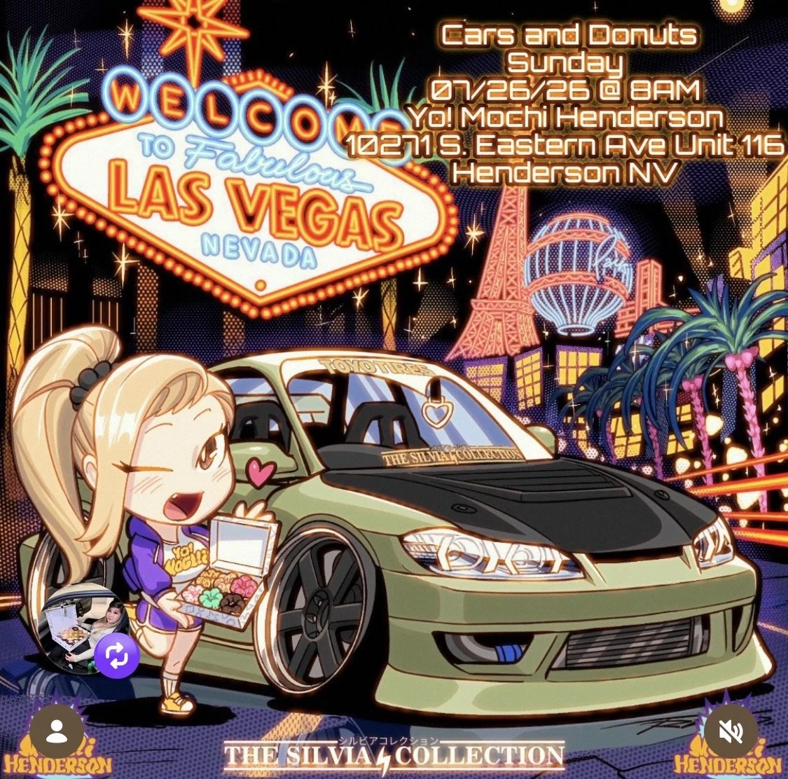 Cars and Donuts Yo Mochi The Silvia Collection july 26th 2026