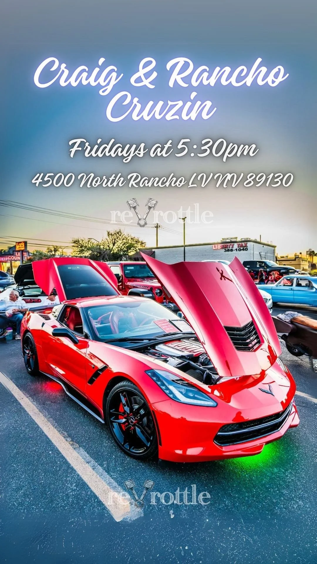 Craig and Rancho Cruzin at Boulevard Home Las Vegas Car Meet april 10th 2026