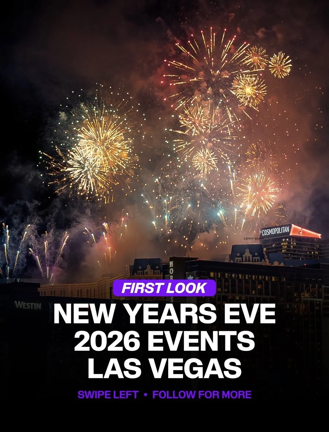 New Years Eve 2026 Events Las Vegas Fireworks Concerts Parties dec 31st 2025