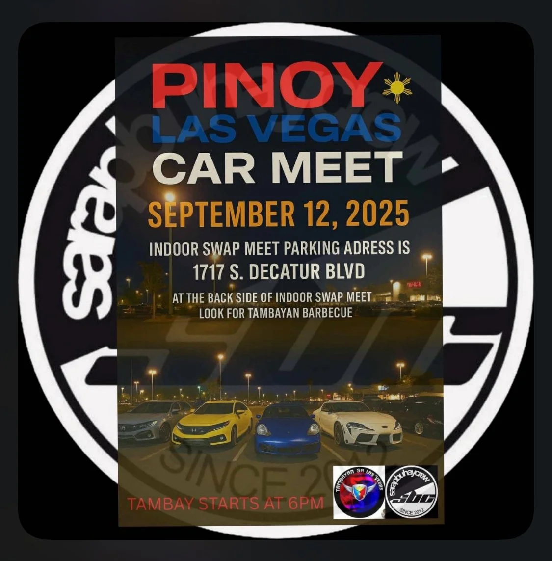 Pinoy Las Vegas Car Meet Indoor Swap Meet sep 12th 2025