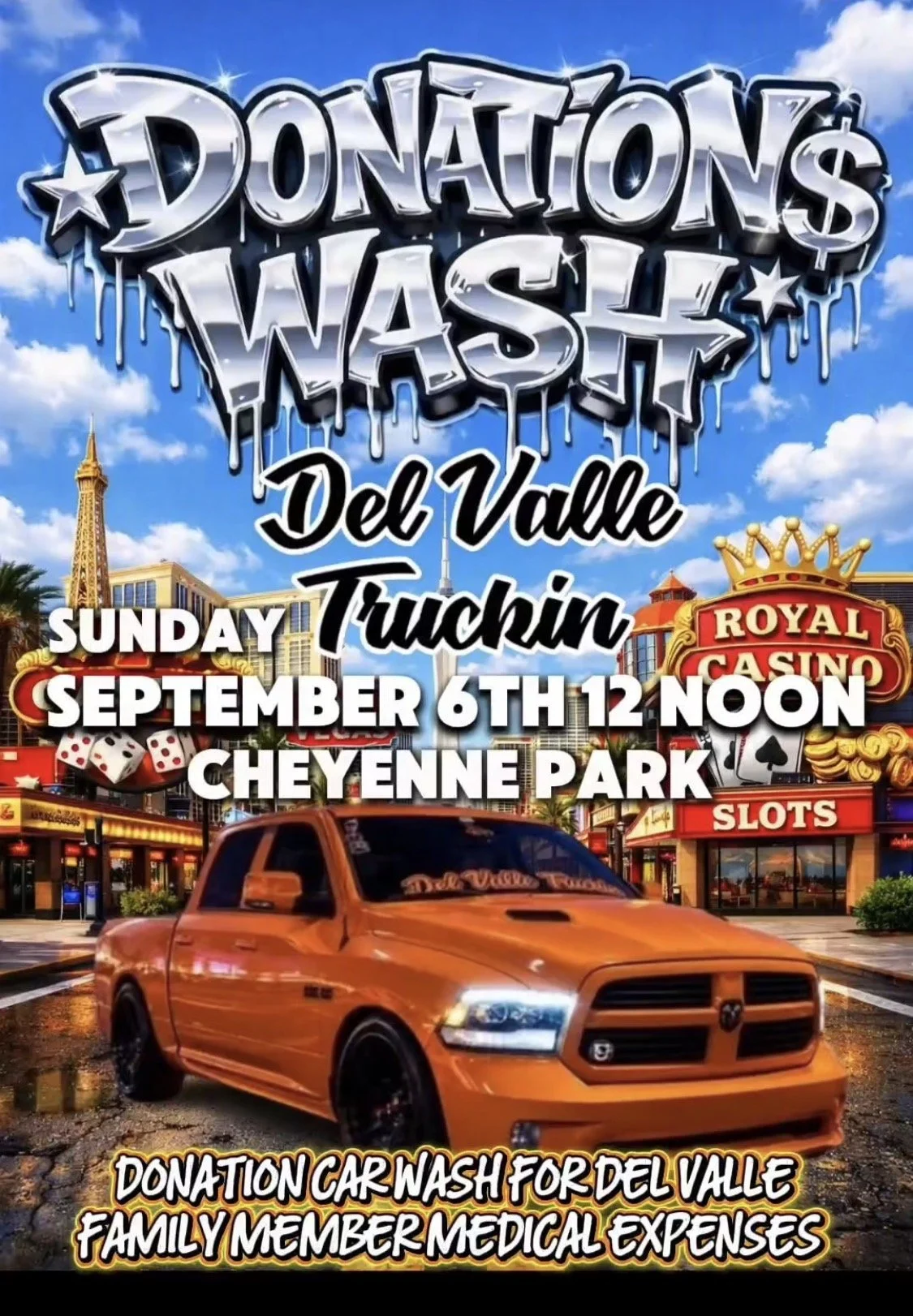 Donations Wash Del Valle Truckin sep 6th 2026