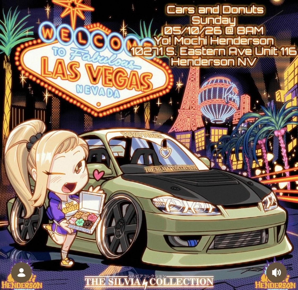 Cars and Donuts Yo Mochi Henderson The Silvia Collection may 10th 2026