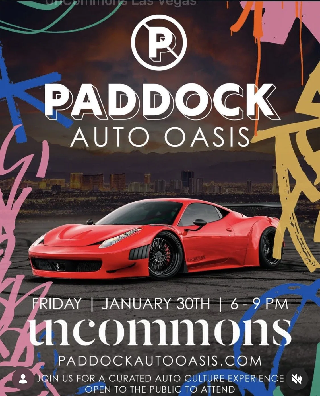 Paddock Auto Oasis Uncommons Car Show jan 30th 2026