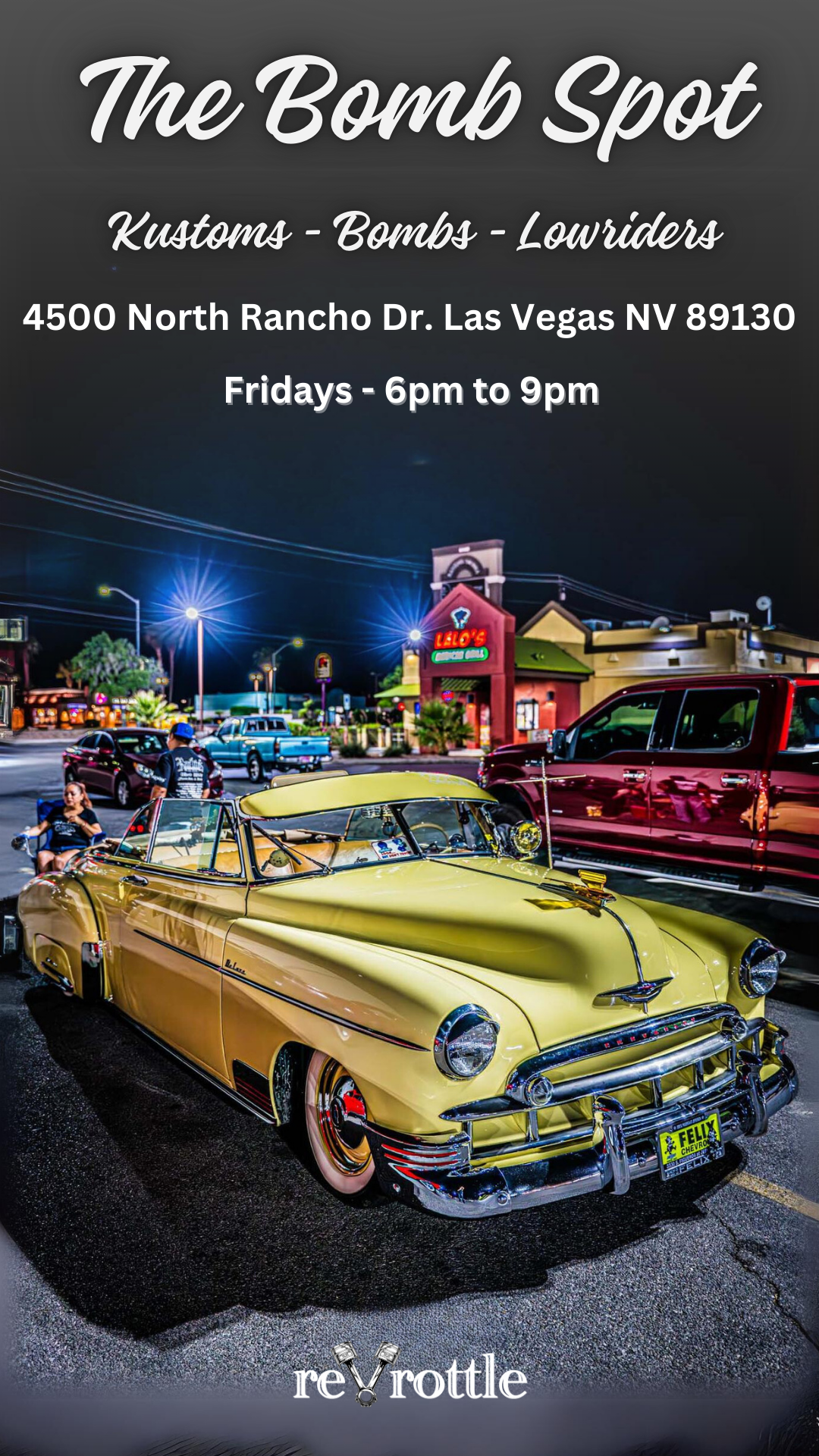 The Bomb Spot - Kustoms - Bombs - Lowriders - Las Vegas Car Meet - November 15th 2024 - revrottle - vik chohan photography