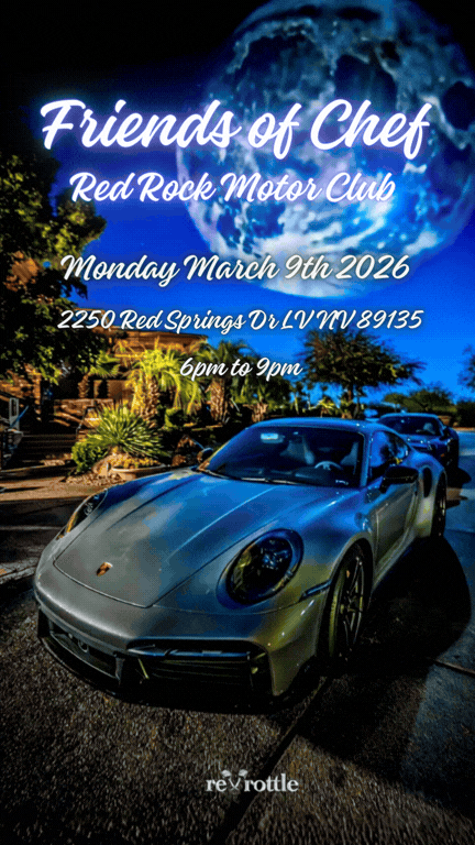 Friends Of Chef Red Rock Motor Club Red Rock Country Club Cars Meet mar 9th 2026