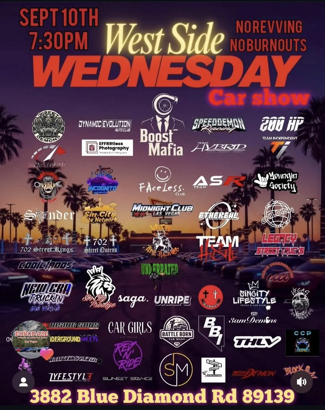 West Side Wednesday Car Show sep 10th 2025
