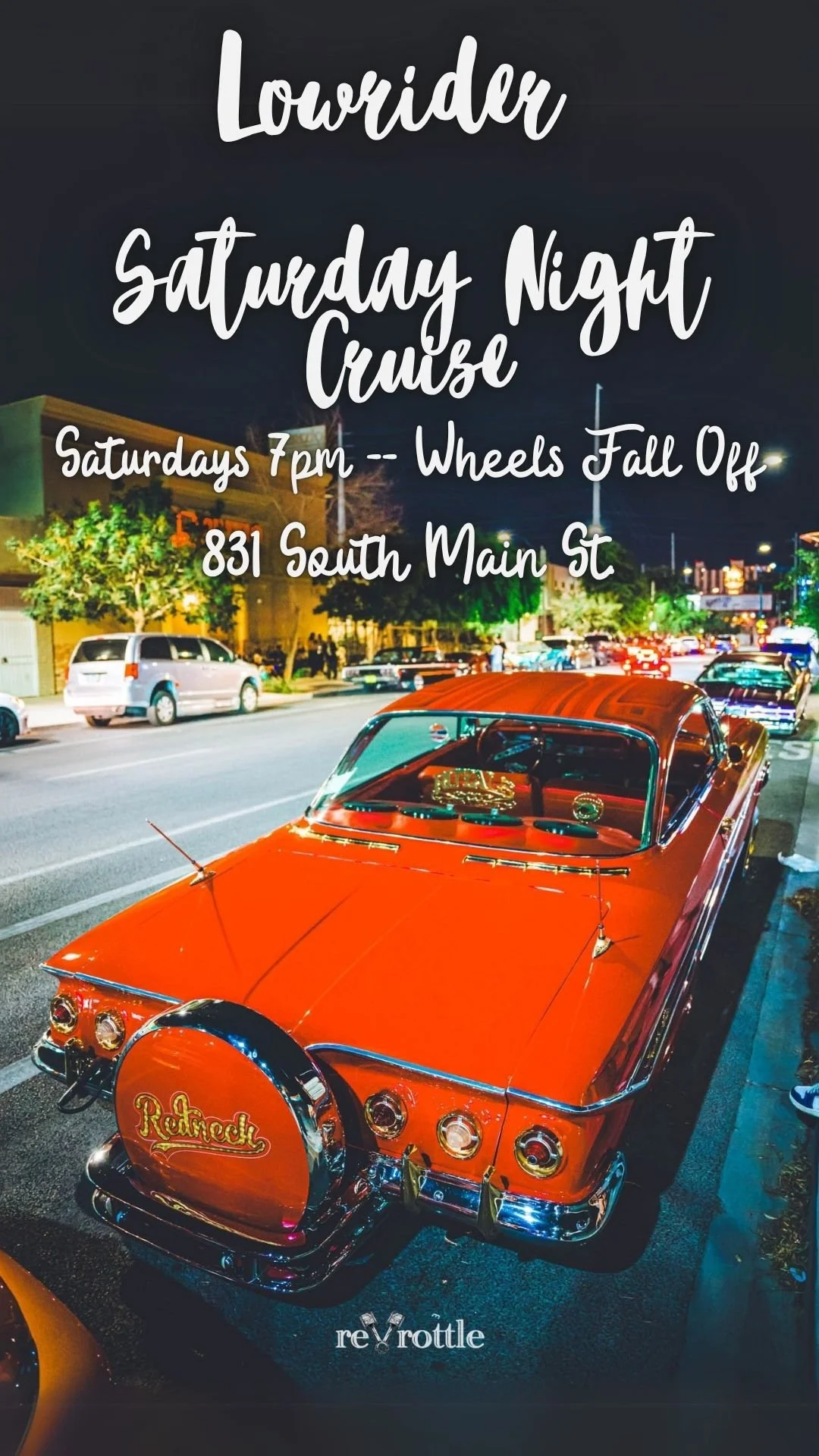 Lowrider Saturday Night Cruise Car Meet mar 28th 2026