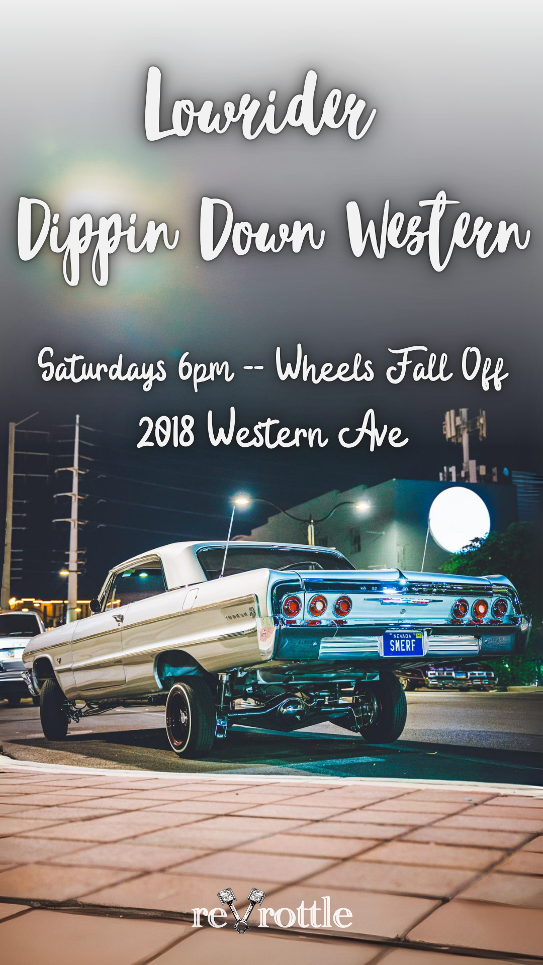 Lowrider Dipping Down Western Saturday Cruise Night Las Vegas Lowrider Car Meet may 9th 2026