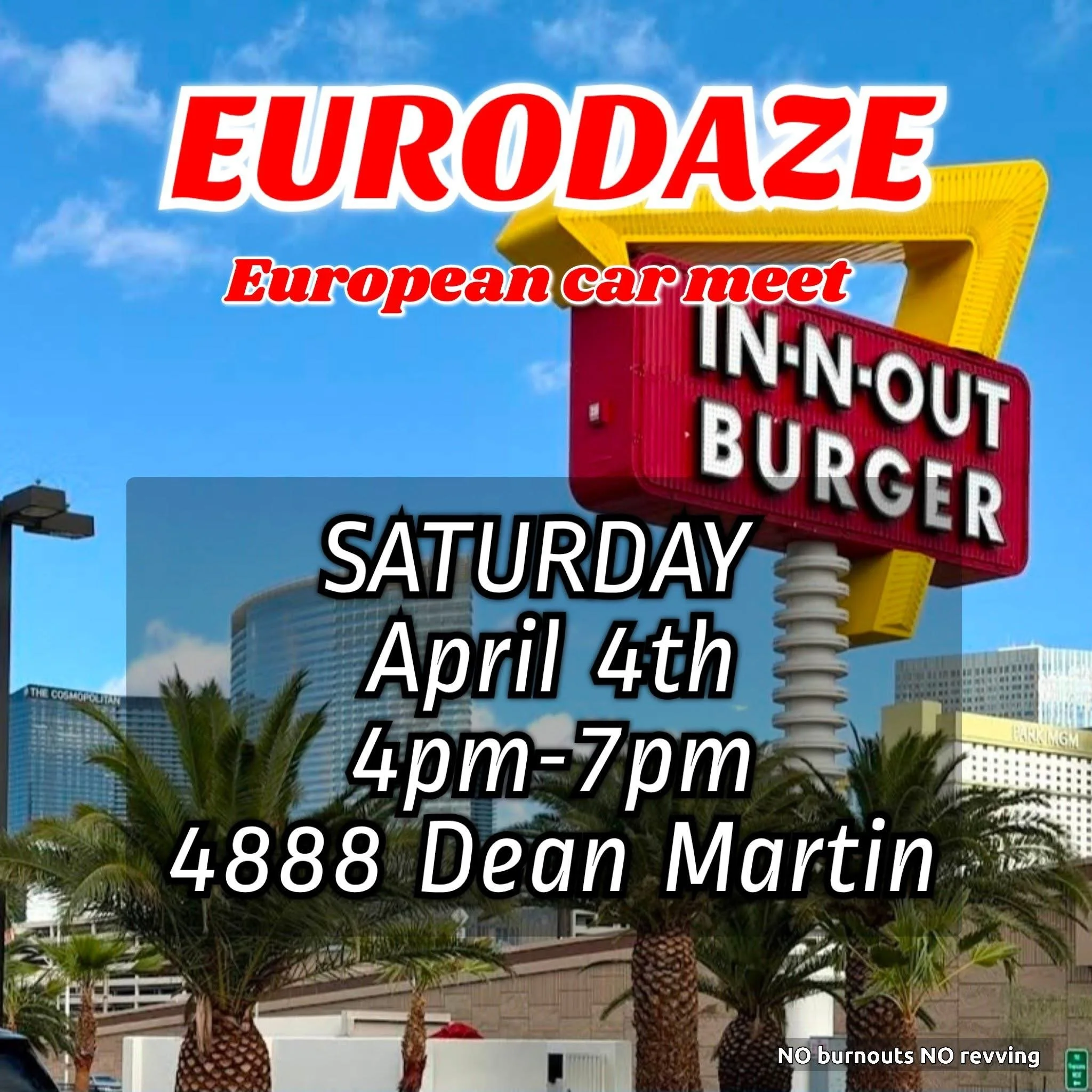 Eurodaze European Car Meet In-N-Out Burger apr 4th 2026