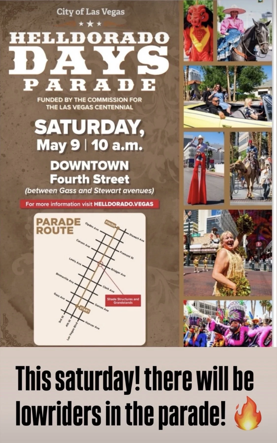 Lowriders Helldorado Days Parade may 9th 2026