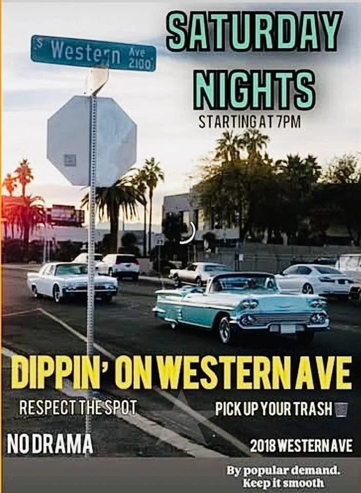 Lowrider Dippin On Western Ave Saturday Nights sep 6th 2025