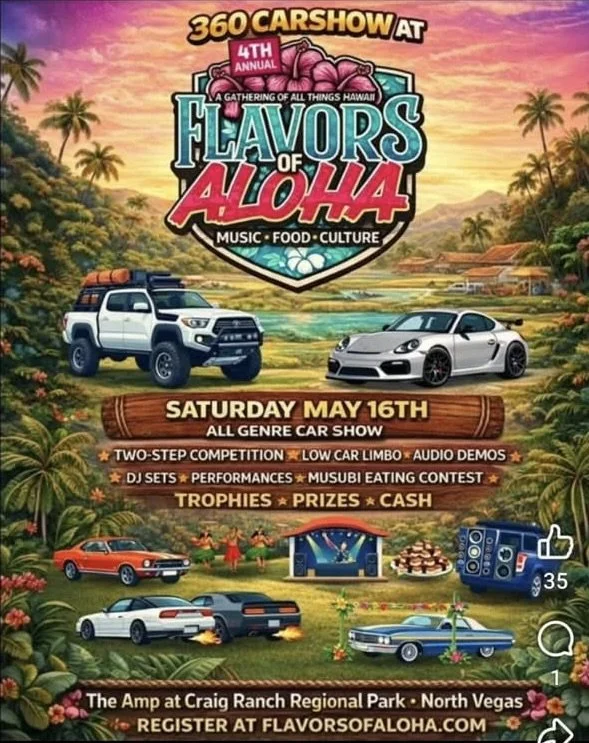 360 Carshow at 4th Flavors of Aloha may 16th 2026