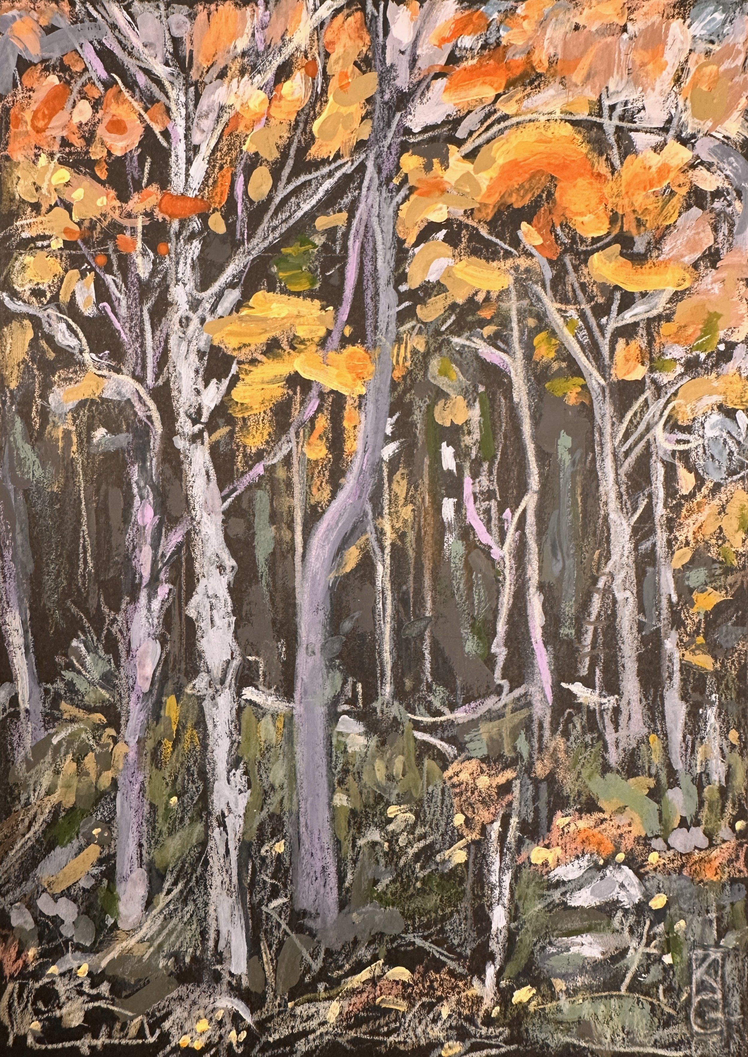 Forest Tale / Gouache and pencil on paper / 4.5 x 6.5" / 2026