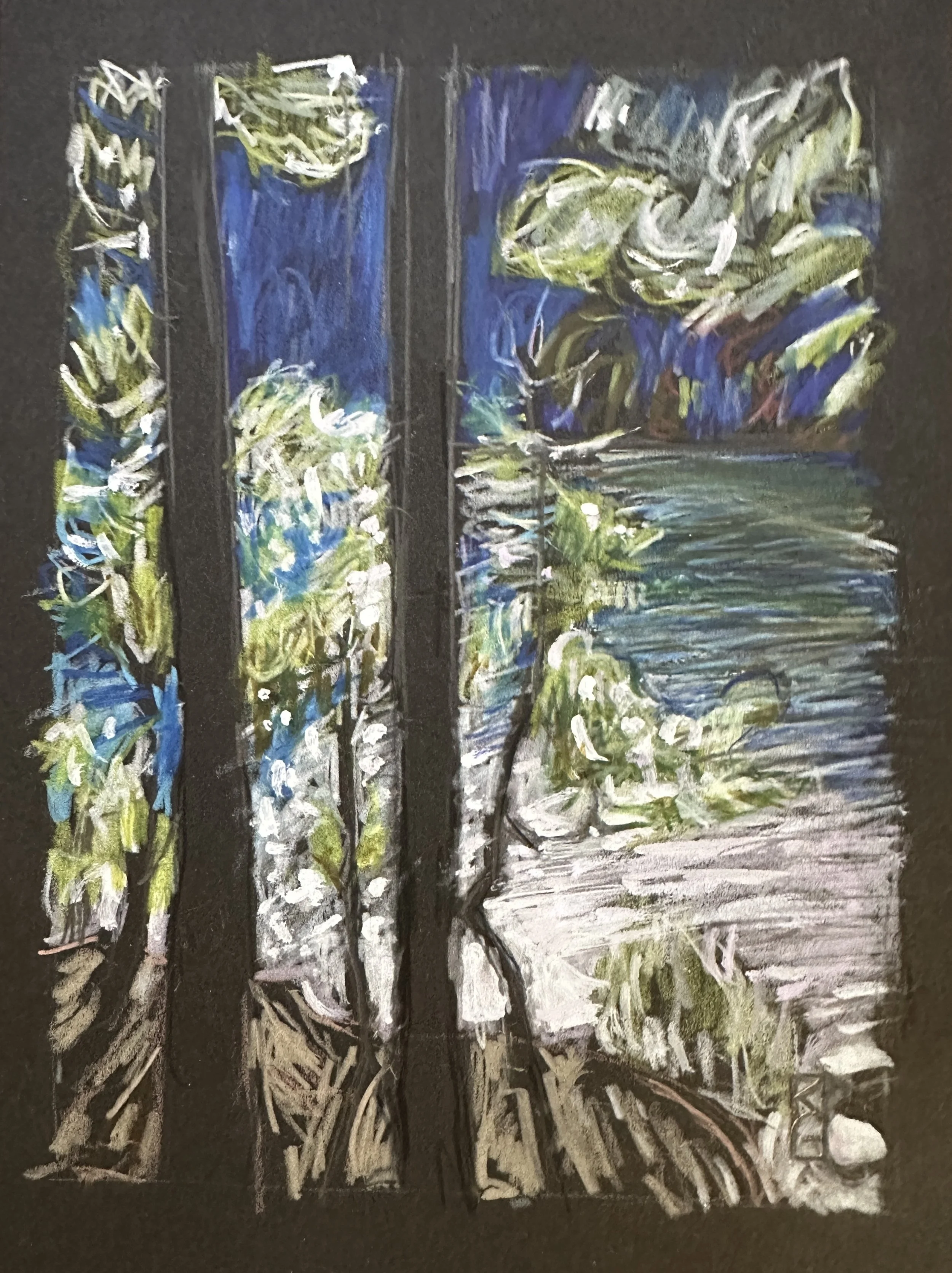 Chapel  /  Gouache and pencil on paper  /  6x8"  /  2025  (in a private collection)