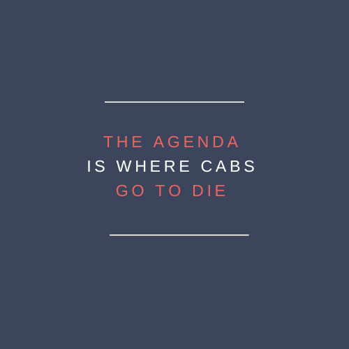 The Agenda is where CABs Go to Die