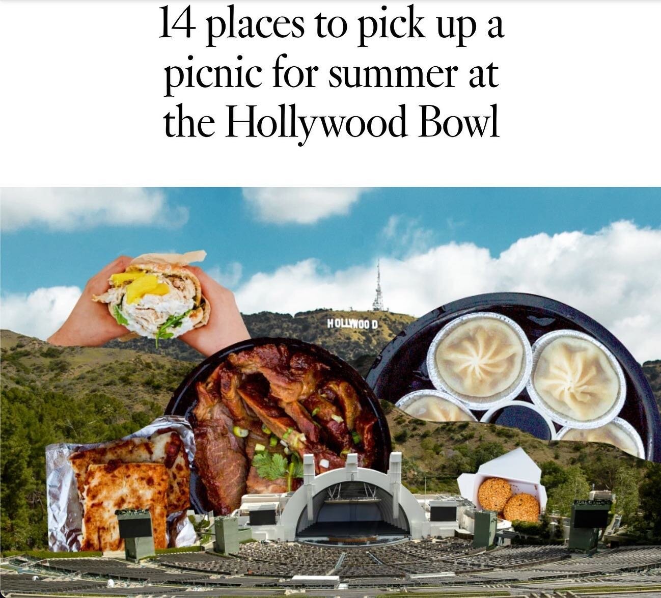 Thank you @latimesfood and @jenn_harris_ ! If you&rsquo;re looking for something delicious to bring to the @hollywoodbowl, look no further!