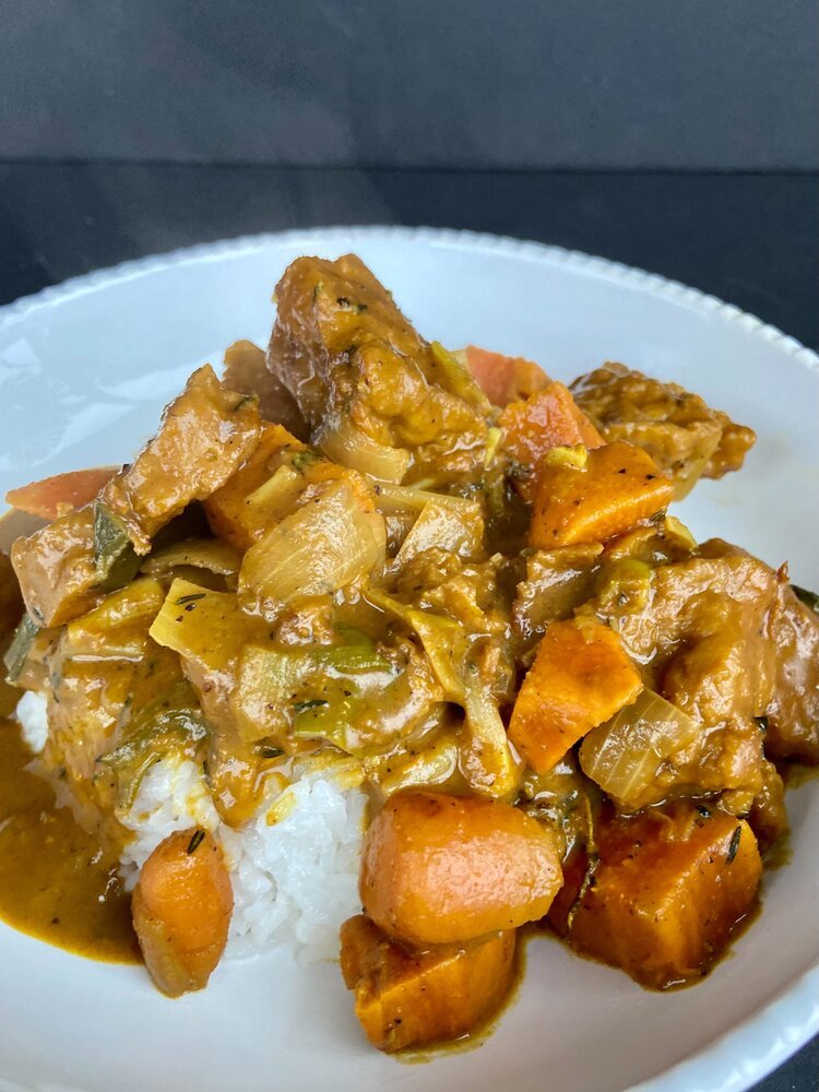Curry Sweet Potato Seitan