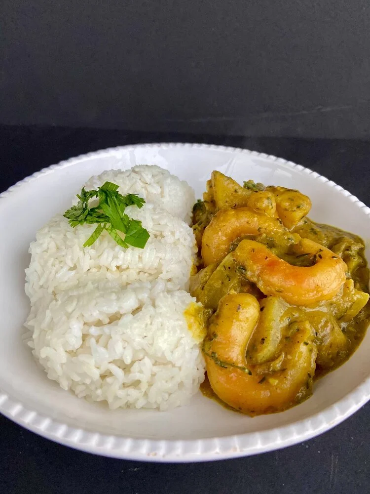 Vegan Coconut Curry Shrimp
