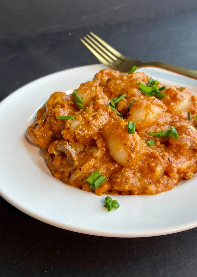 Creamy Cheesy Walnut Meat Gnocchi