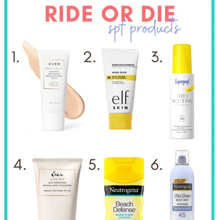 My 6 Favorite SPF Products