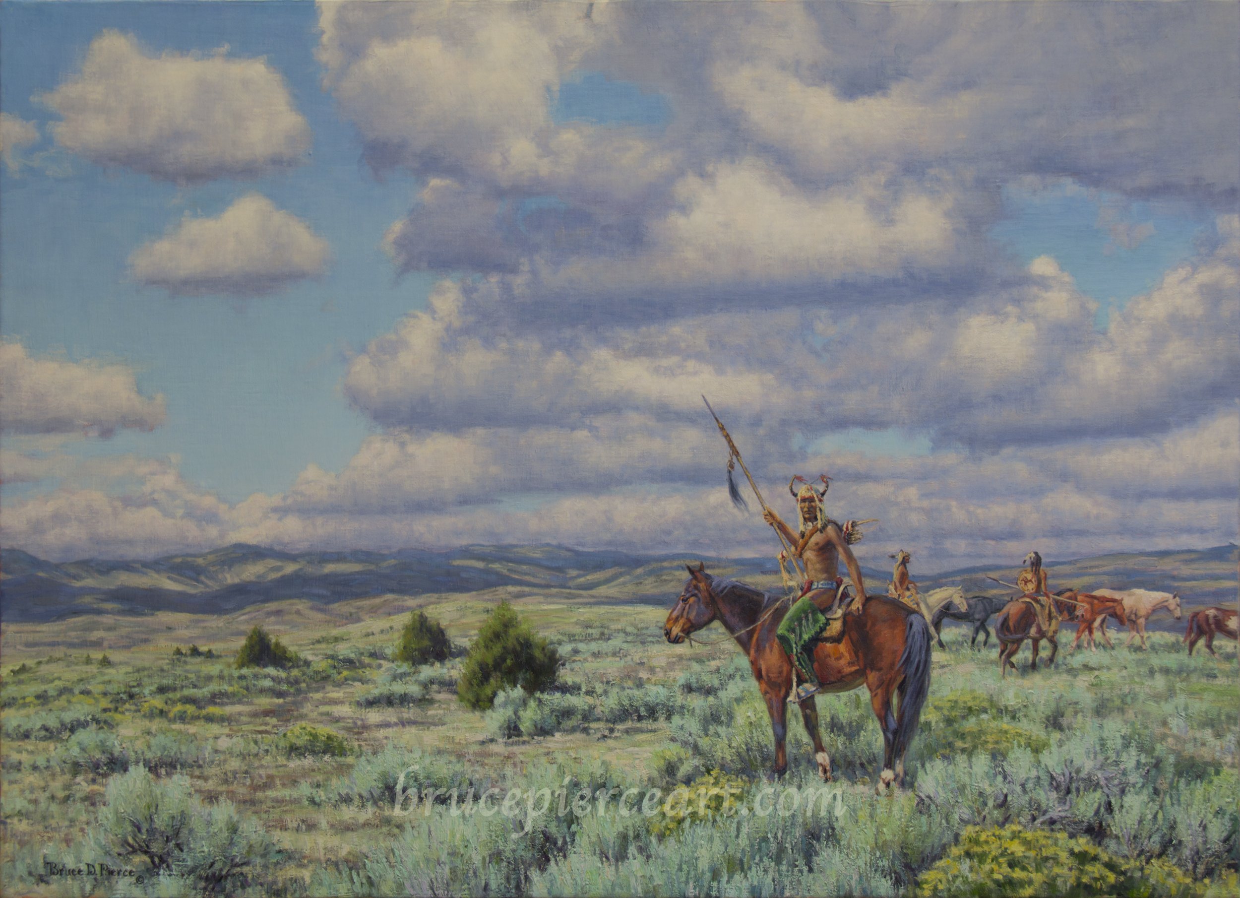 "Disappearing Act"
oil on linen, 32"x44"
Giclee prints available. Driving to my studio one Fall afternoon, these big beautiful clouds drifting over the Horseshoe Hills, stopped me in my tracks, I had to get some photos! The freeway and the town