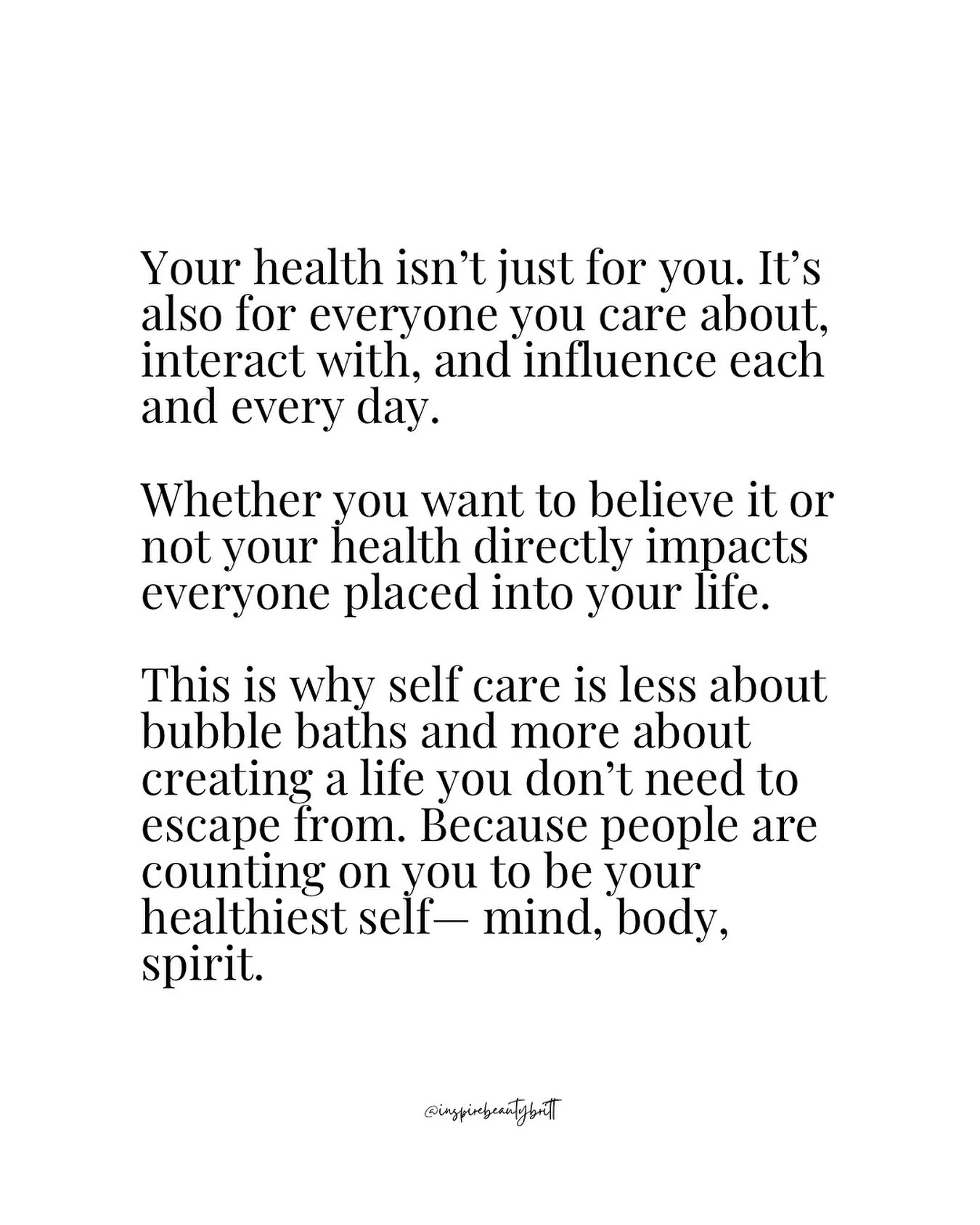 self care might just be the most selfless thing you can do 🤍💫