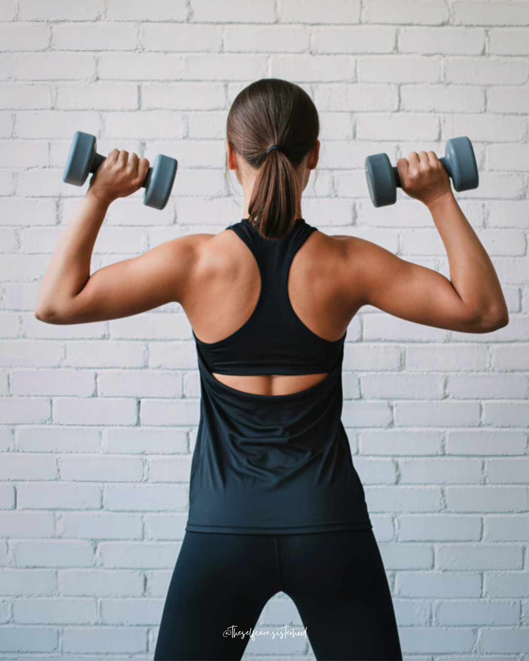 Woman recording a podcast episode about follow-through, habits, and identity-based growth for women