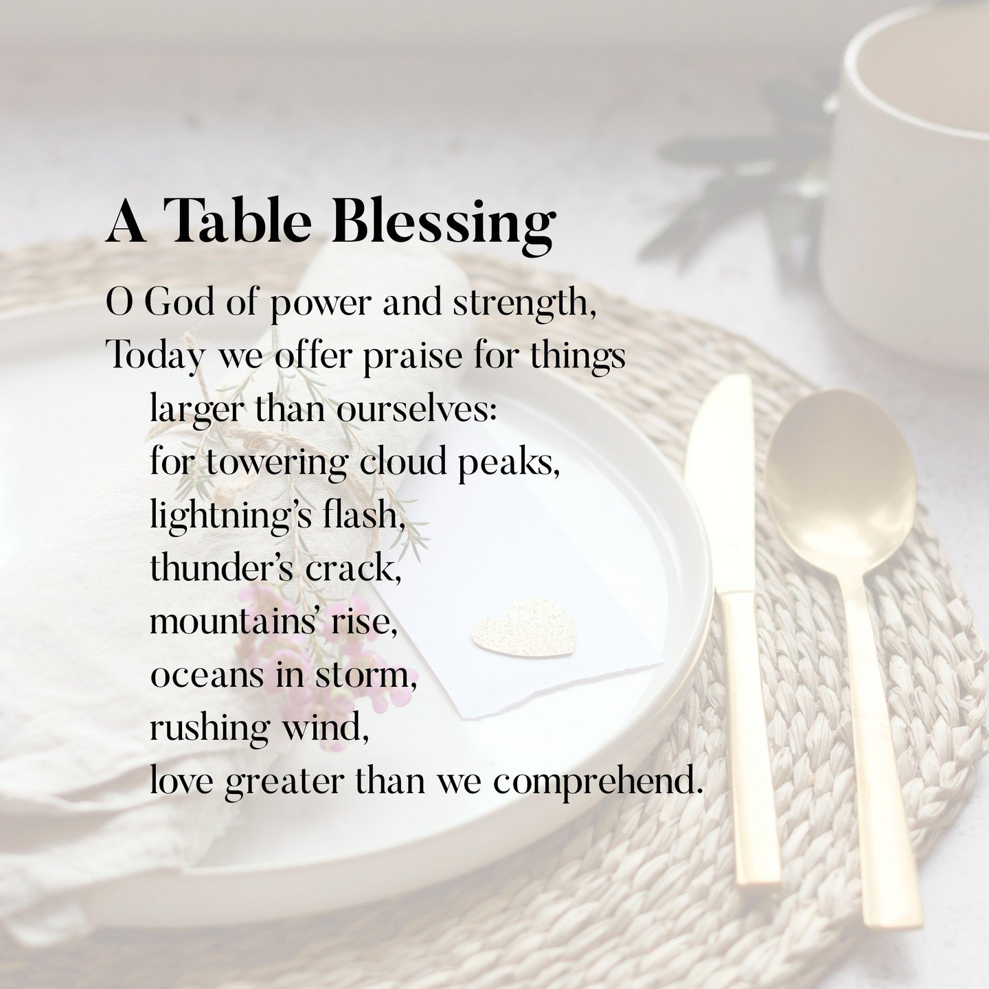 On this autumn Friday, here is an adaptation of 'A Liturgy for Friday's Table Blessing' from 'Every Moment Holy: Volume VI' by Douglas Kane McKelvey (a favourite of ours here at CBA). We hope it blesses you 🙏