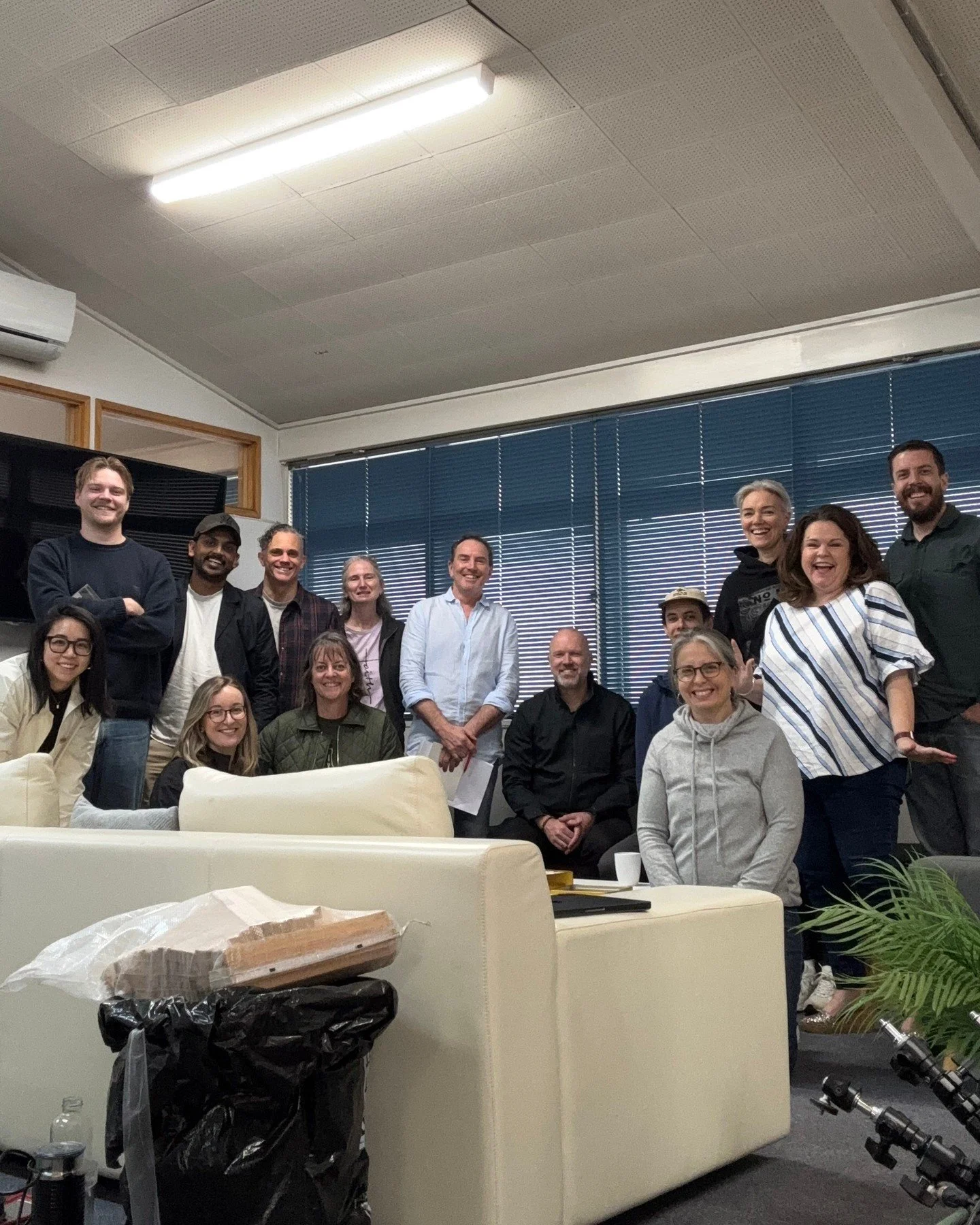 It's happening! Our very last staff meeting in Penrose happened yesterday 🤯 Not pictured: 30 years worth of archives, equipment, and more, being sorted through and packed up for the move to our new home 🏡