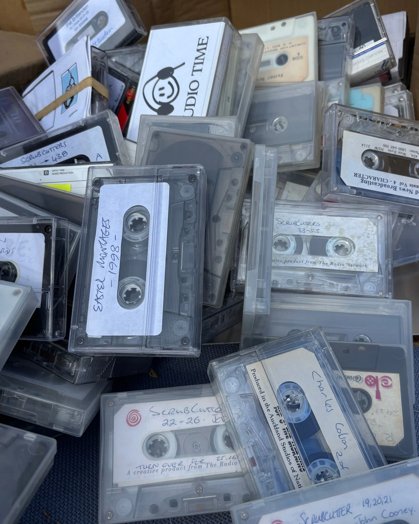 Clearing out 30 years of storage unearthed some throwback treasures from CBA's work in the 90s. These are cassette tapes of radio programmes, including Radio Jerusalem, Scrubcutters, Easter monages, and more! 📼 What a privilege it is that we have be