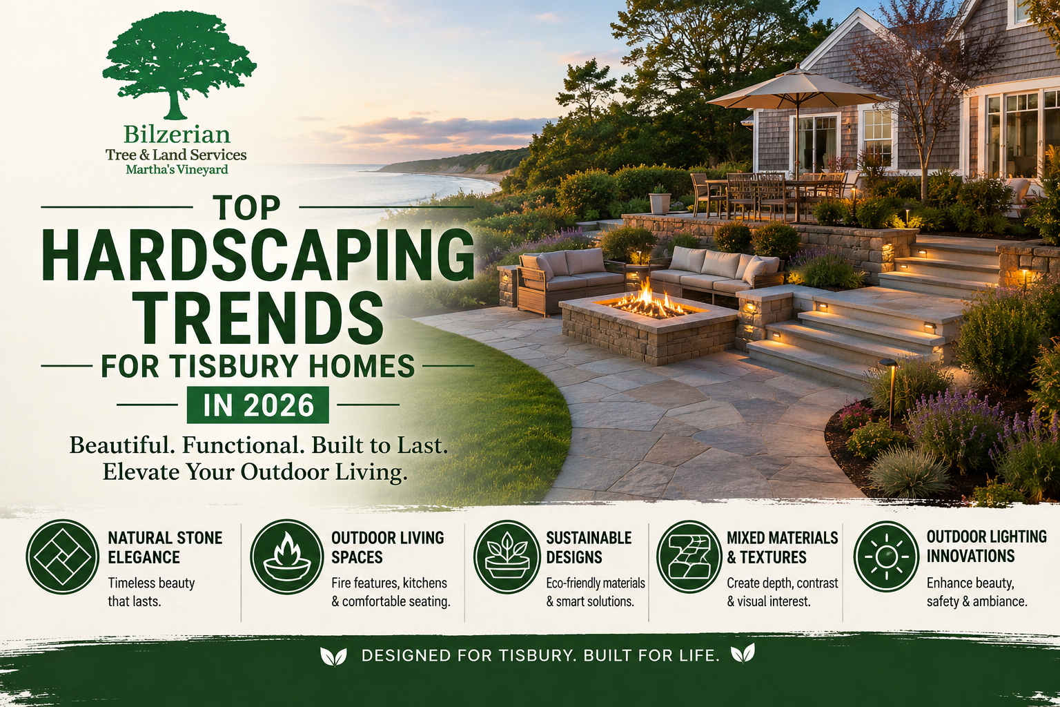 Top Hardscaping Trends for Tisbury Homes in 2026
