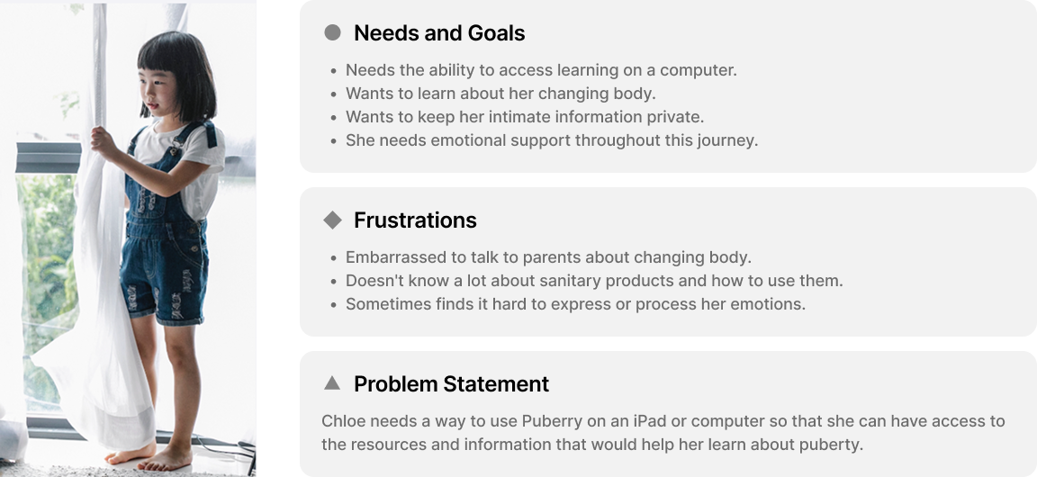 A young girl with black hair stands by a window, holding and looking at a white curtain.