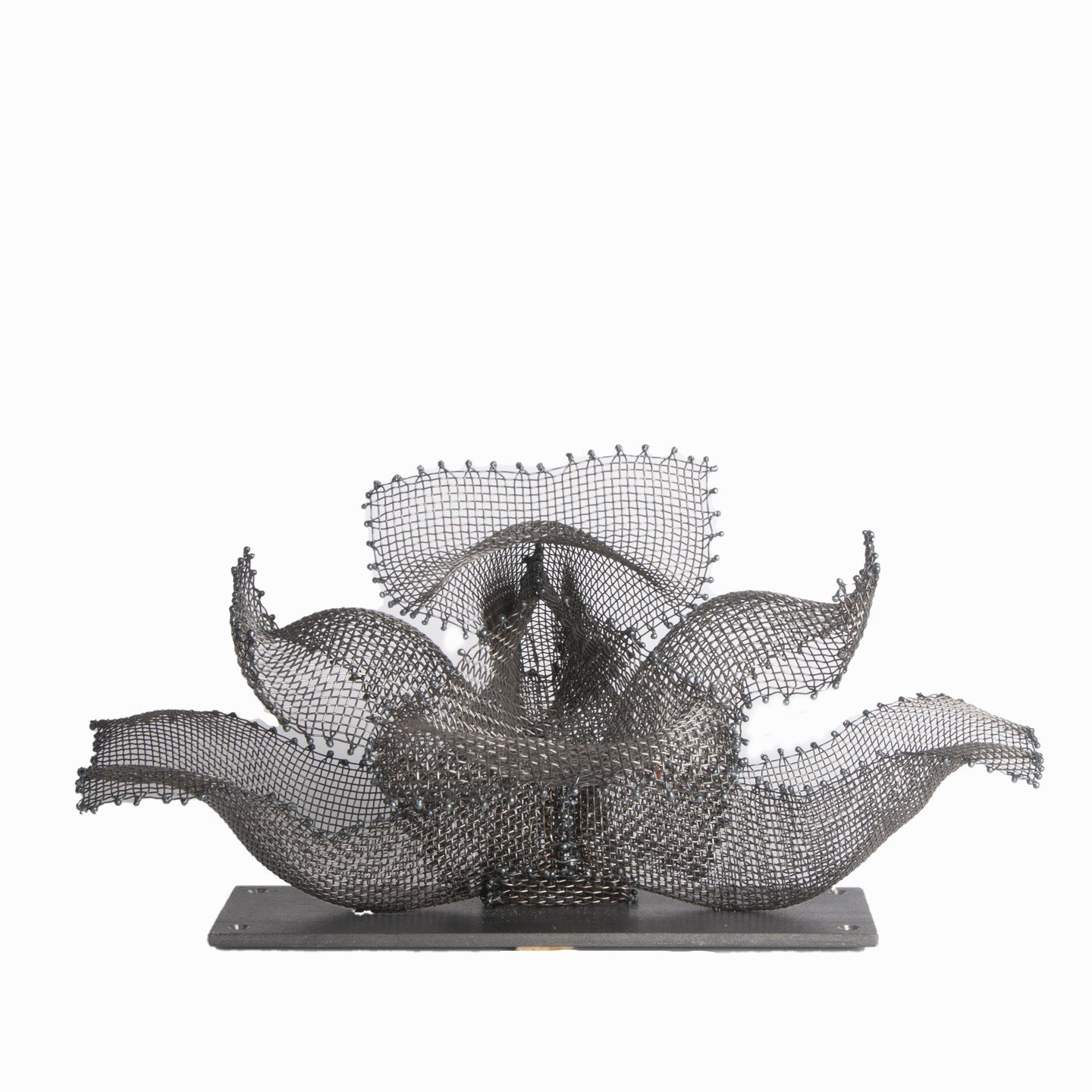 Steel Wire Mesh Sculpture on Steel Base. This is one of my favorite wire mesh sculptures.

Check out more of my wire mesh and ceramic work on my Etsy site.
http://www.etsy.com/shop/annelindsaystudios

Hope to hear from you. Anne
#art #pendant lightin