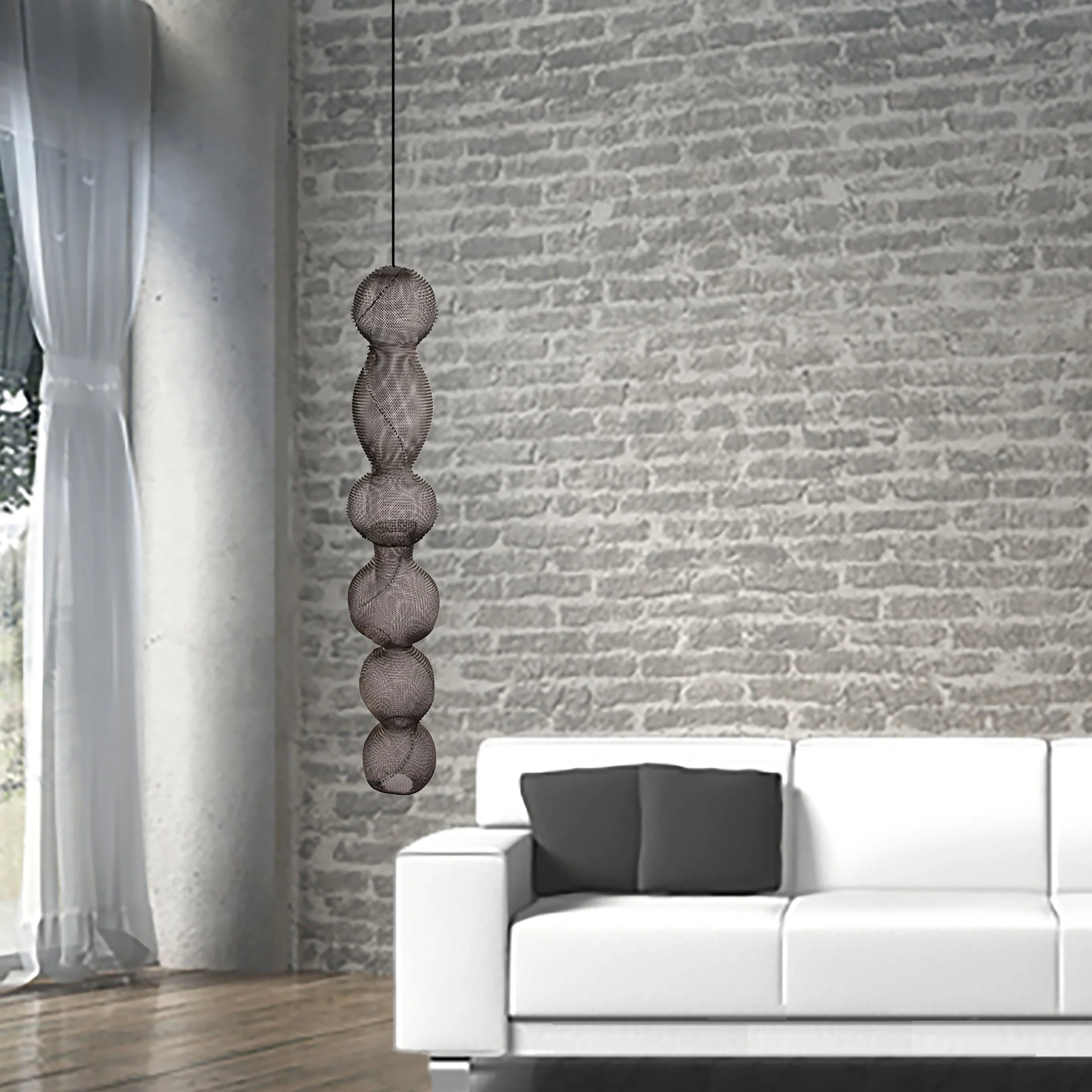 Steel Wire Mesh Hanging Sculpture #13