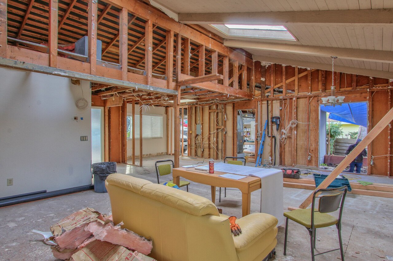 Interior of a home that is under construction