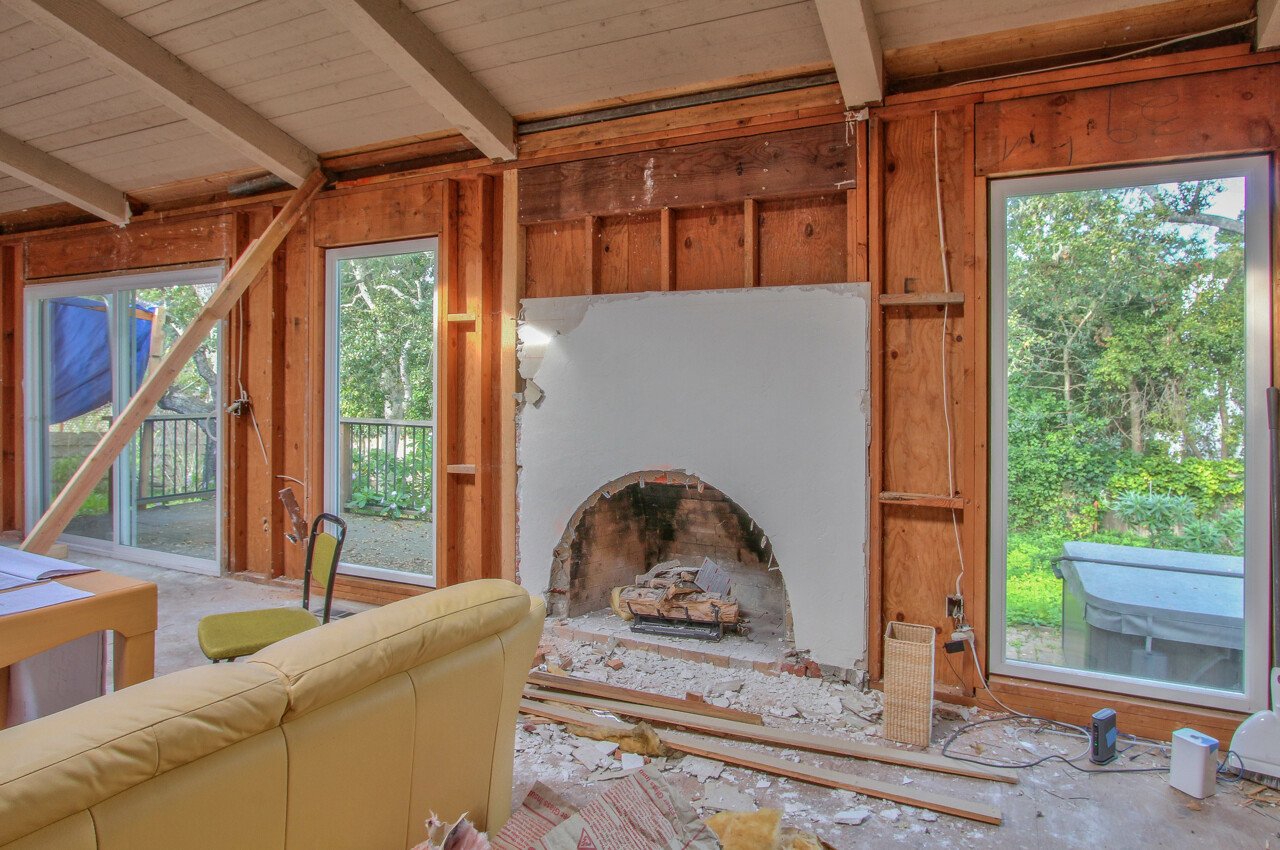Interior of a home that is under construction