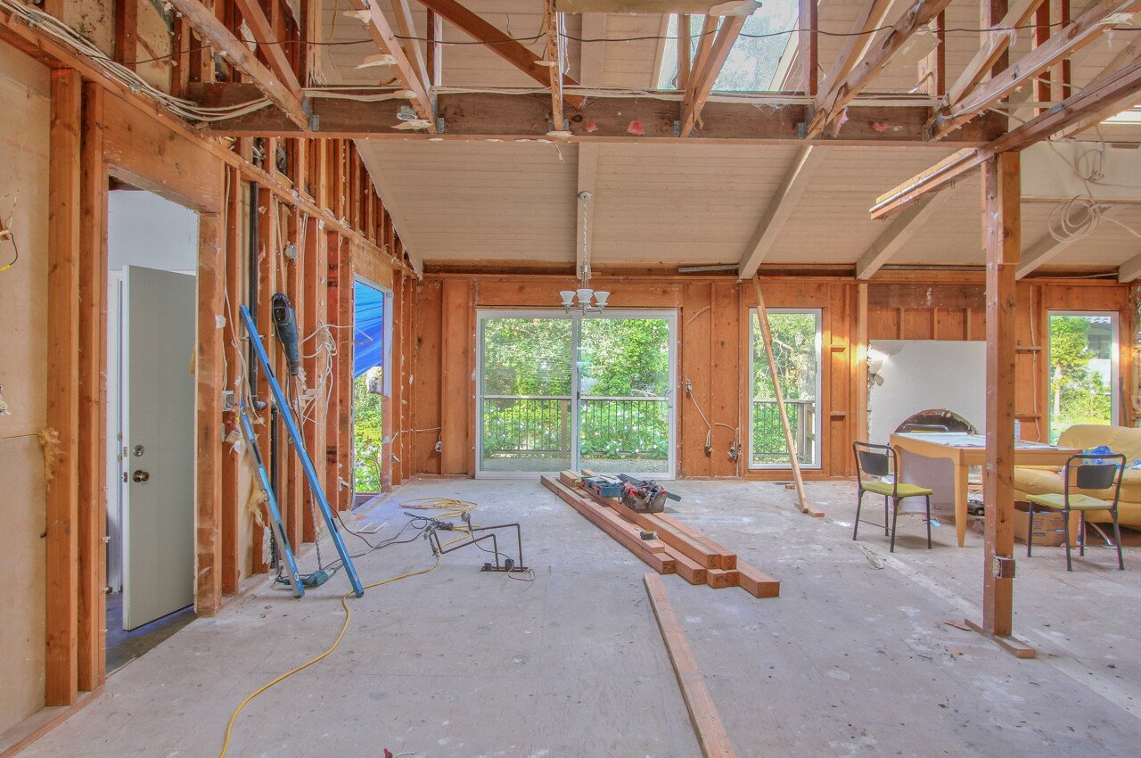 Interior of a home that is under construction