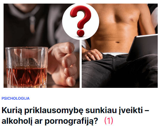 Kurią priklausomybę sunkiau įveikti?