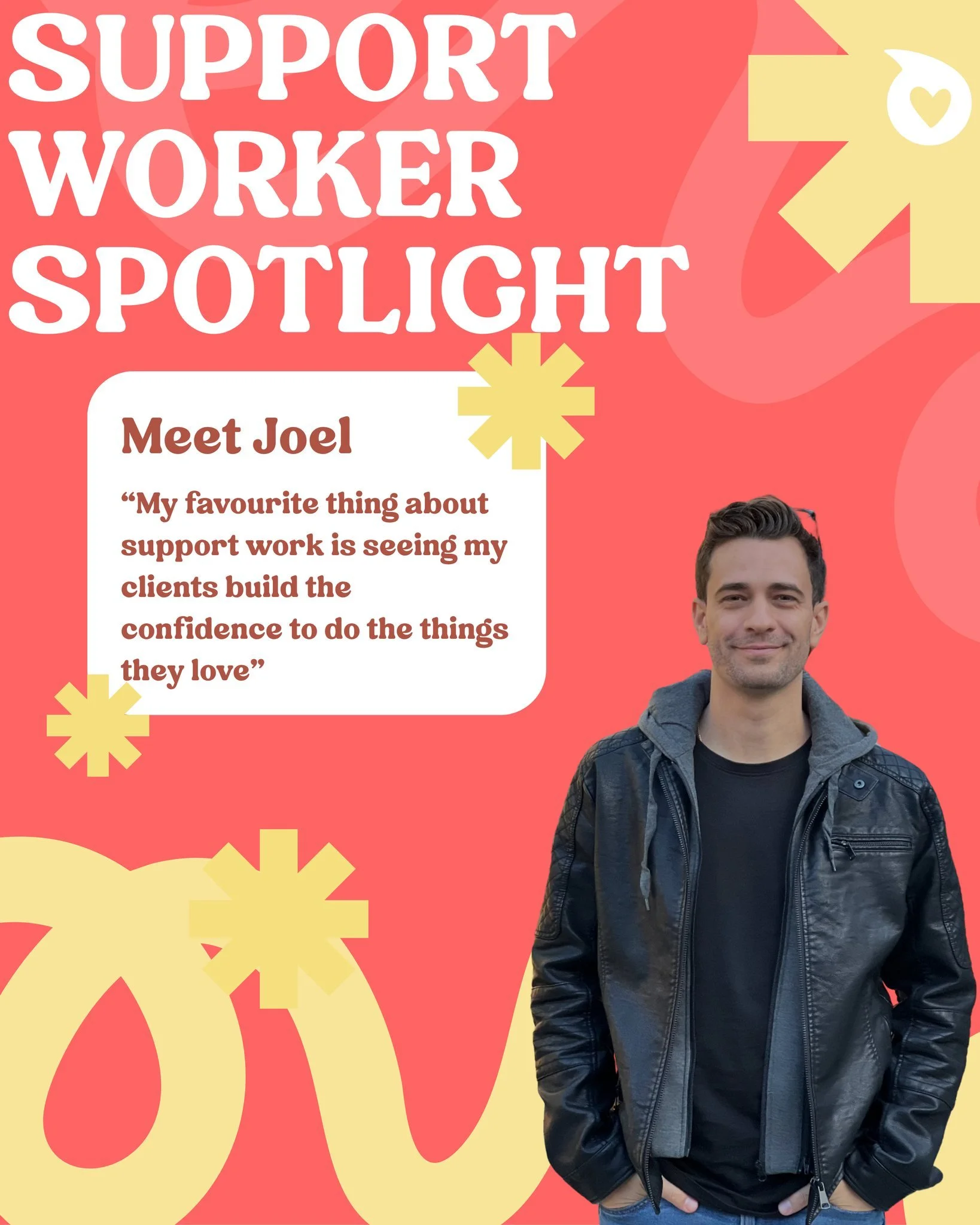 ⭐ Support Worker Spotlight ⭐

Introducing Joel, one of our awesome support workers here at Cross Care Support! 🙌

We asked Joel a couple of fun questions so everyone could get to know him a little better:

🔥 Fun fact: Joel is also a retained firefi