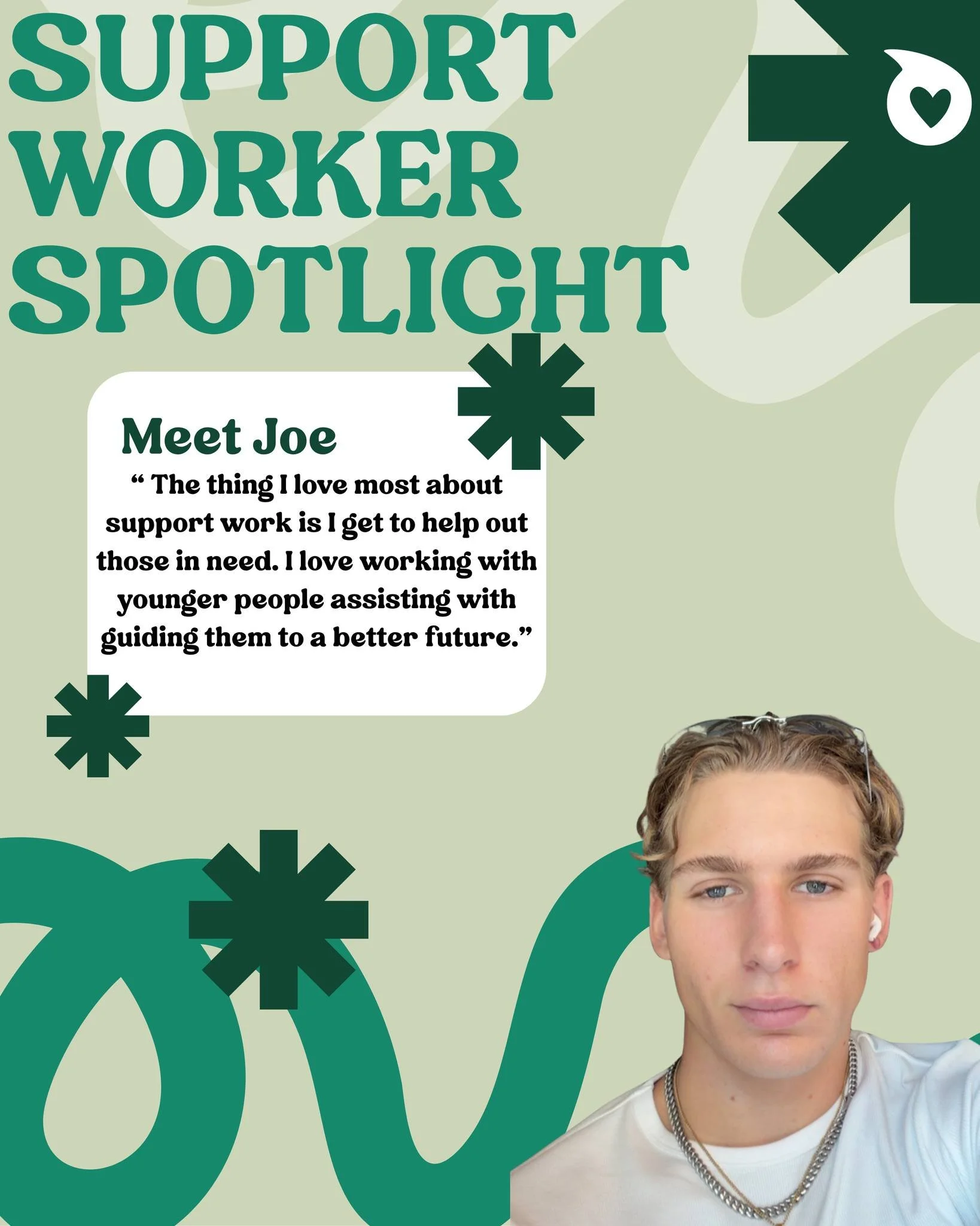 make the q and answer bit please

Meet Joe 👋❤

We&rsquo;re excited to introduce Joe as part of the Cross Care team! Joe brings a friendly and easygoing energy and we&rsquo;re so happy to have him on board.

We asked Joe a couple of fun questions so 