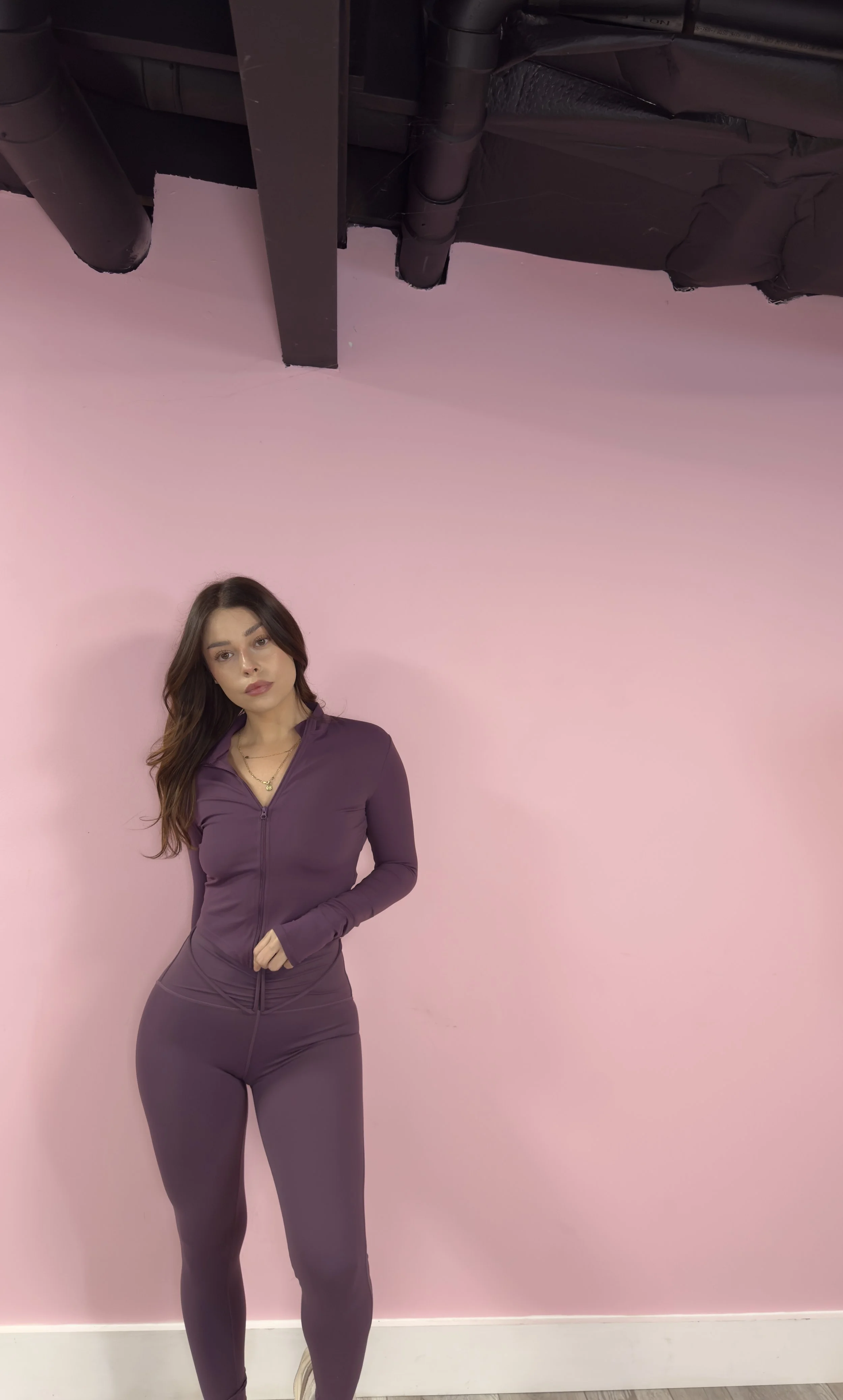 Purple Front style leggings