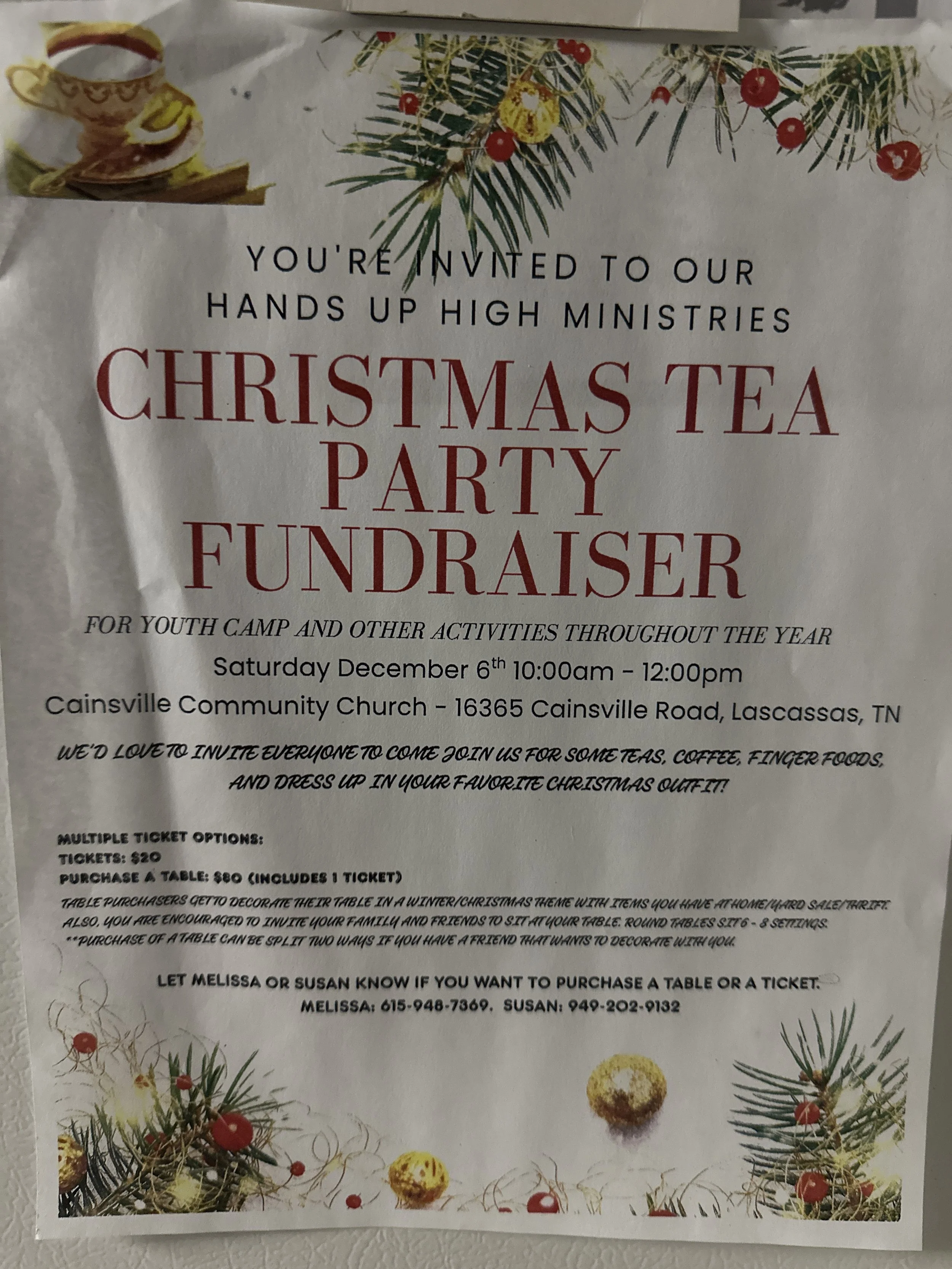 Cainsville Tea Party Fundraiser 