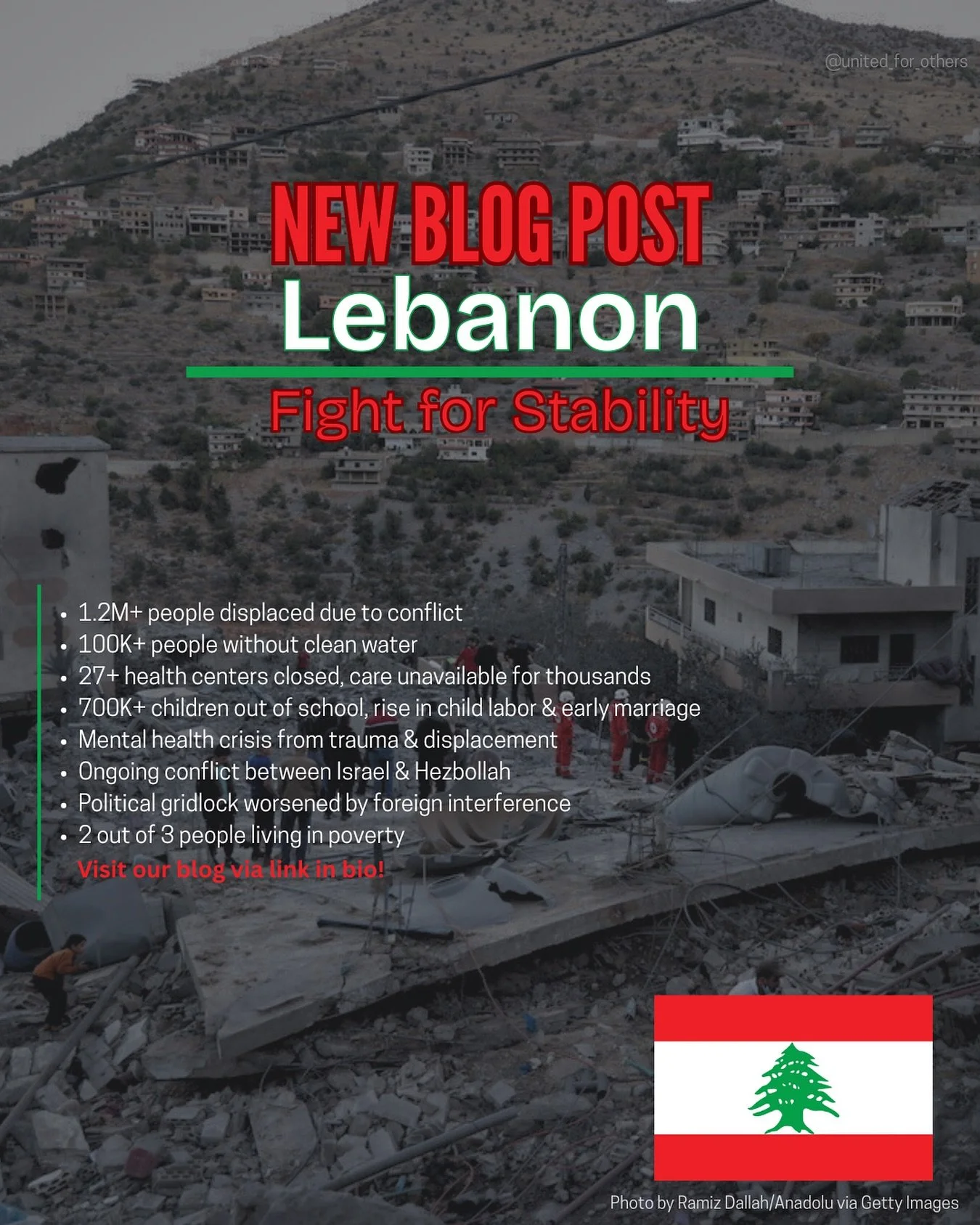 Lebanon faces a devastating humanitarian emergency with ongoing conflict, political paralysis, and foreign interference that has displaced over 1.2 million people, many of them children. Schools have shut down, healthcare has collapsed, and families 