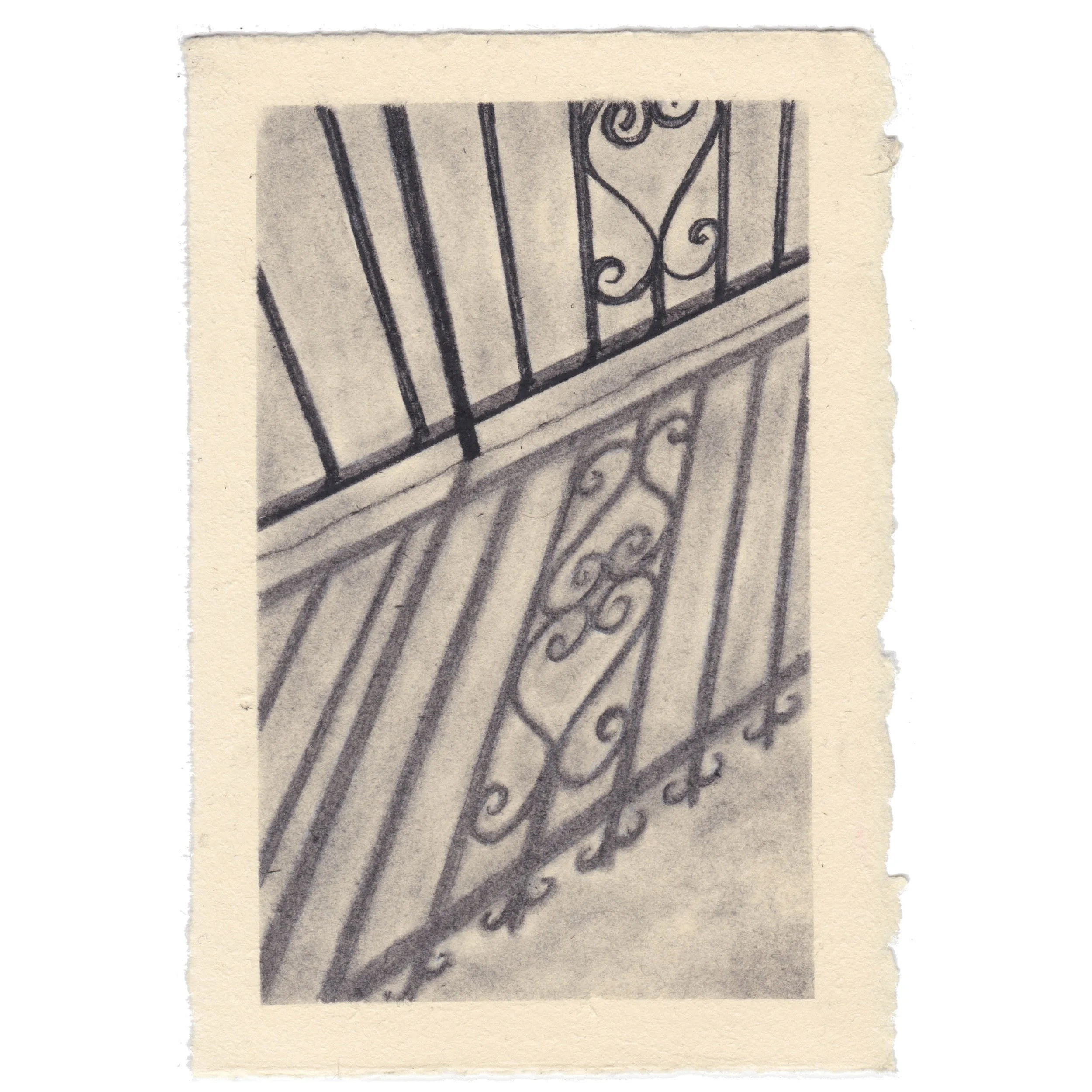 heaven's gate i • charcoal on paper