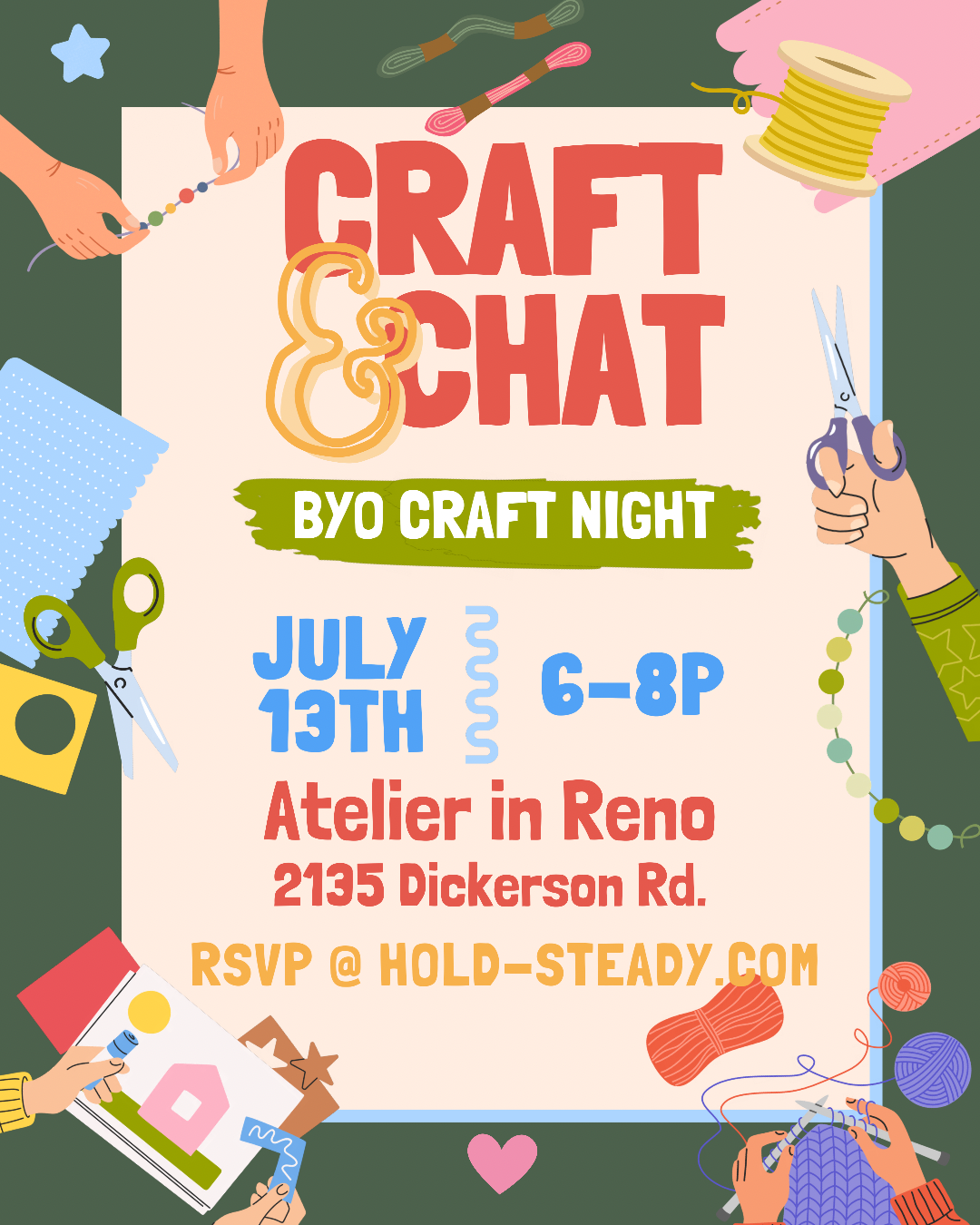 Craft & Chat July 13th