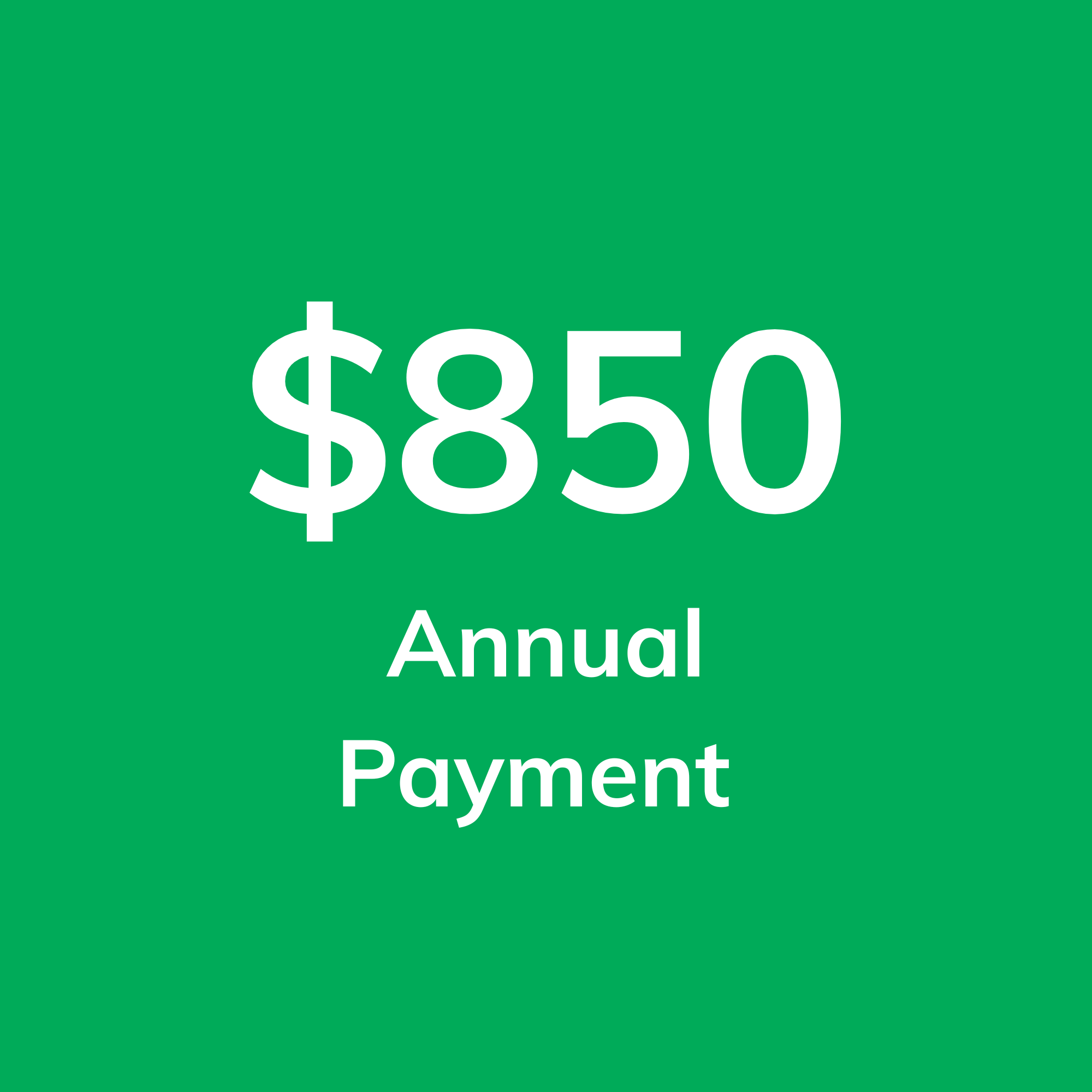 Annual Resident Membership Payment