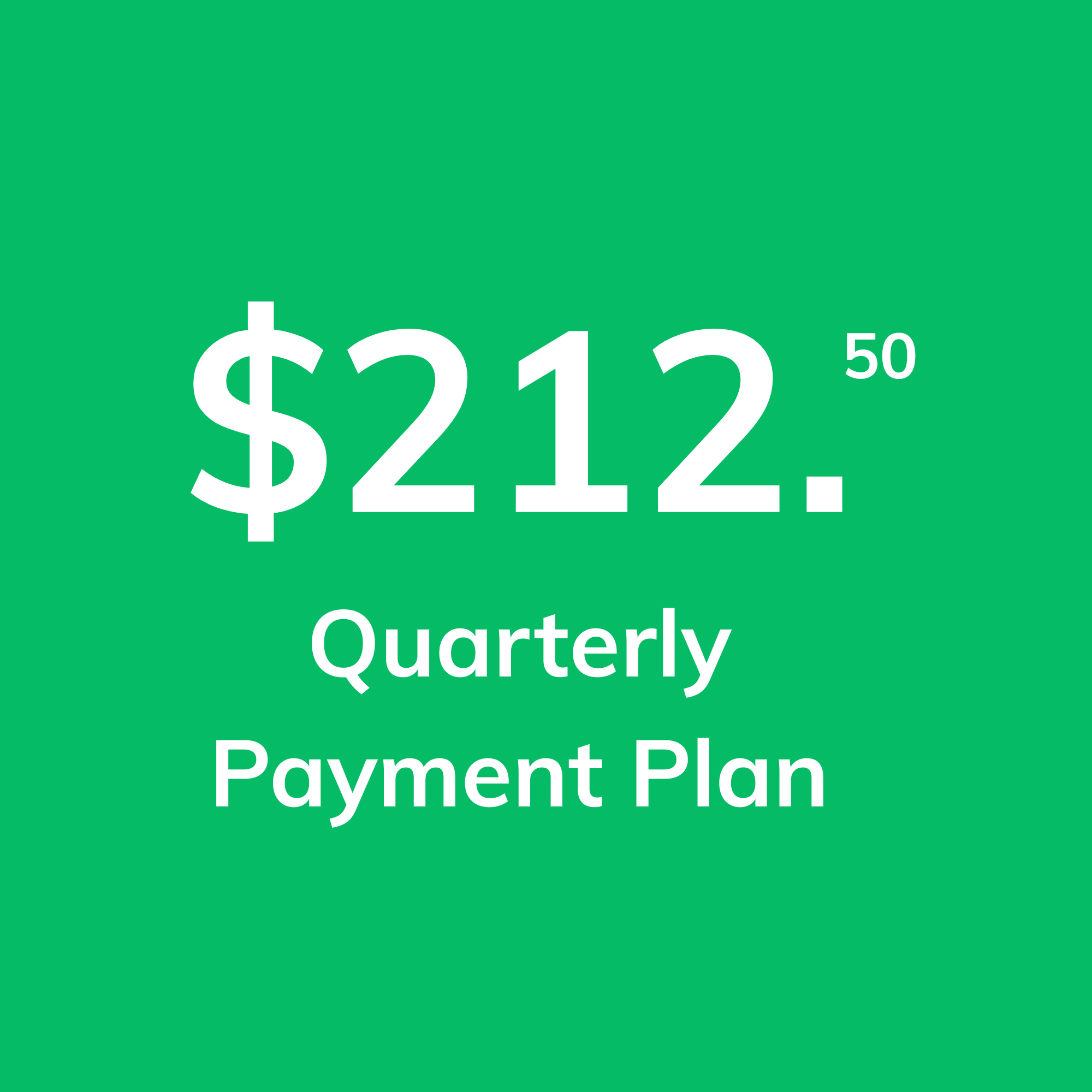 Quarterly Resident Membership Payment