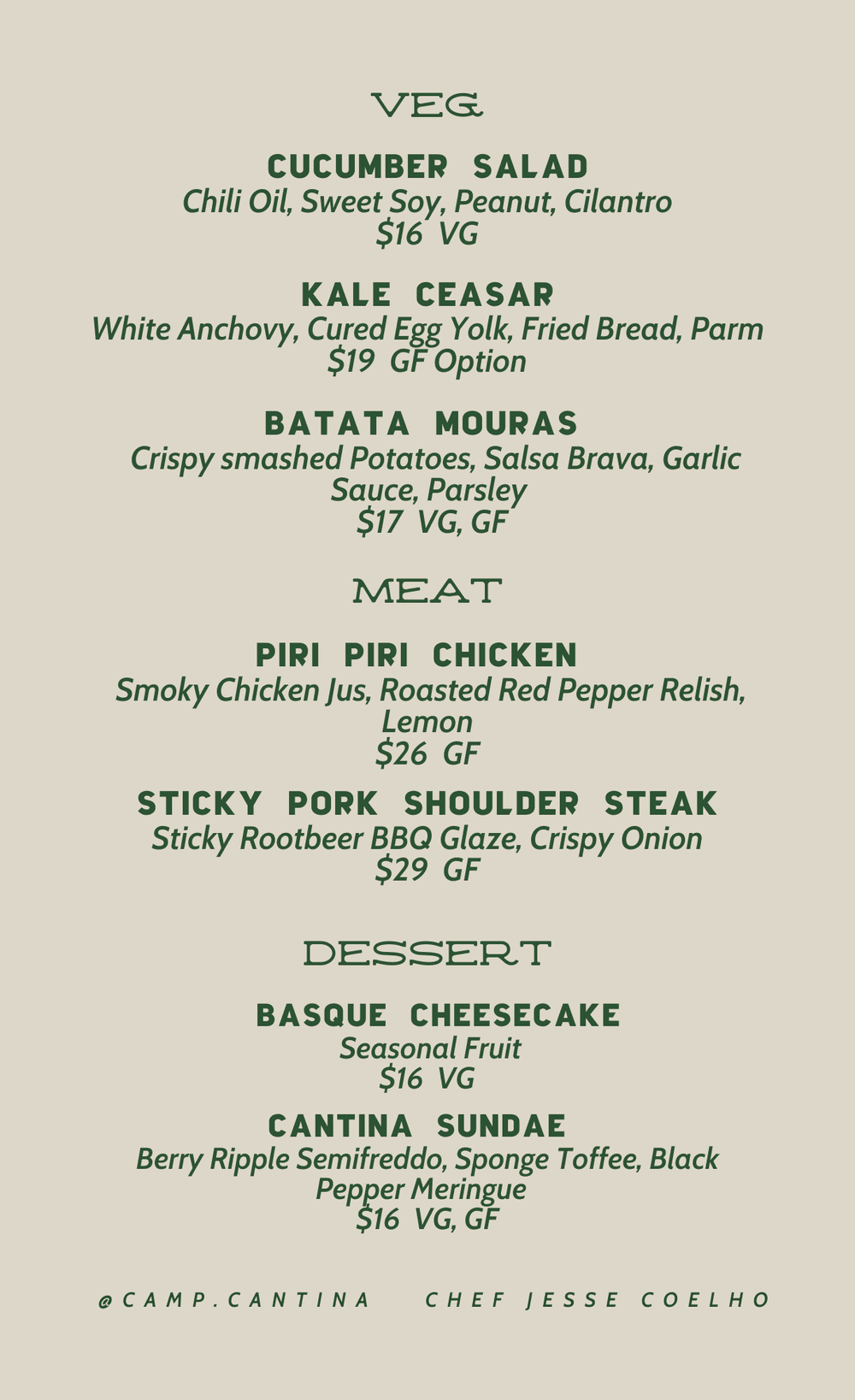 Camp Nav Menu Menu — Camp Cantina